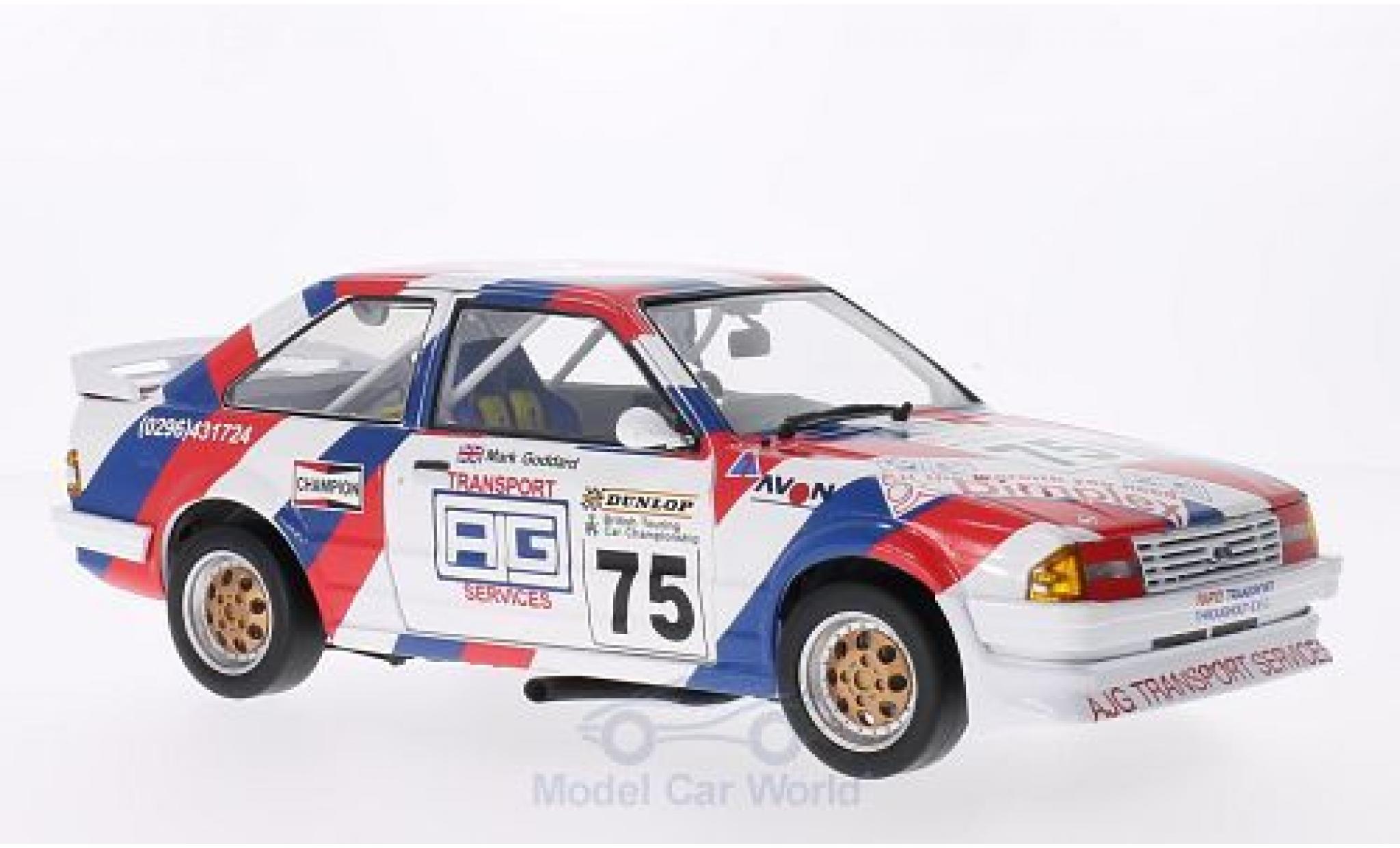 Ford Escort MKI 1/18 Sun Star MKIII 1600i RHD No.75 BTCC 1988 M.Goddard modelauto