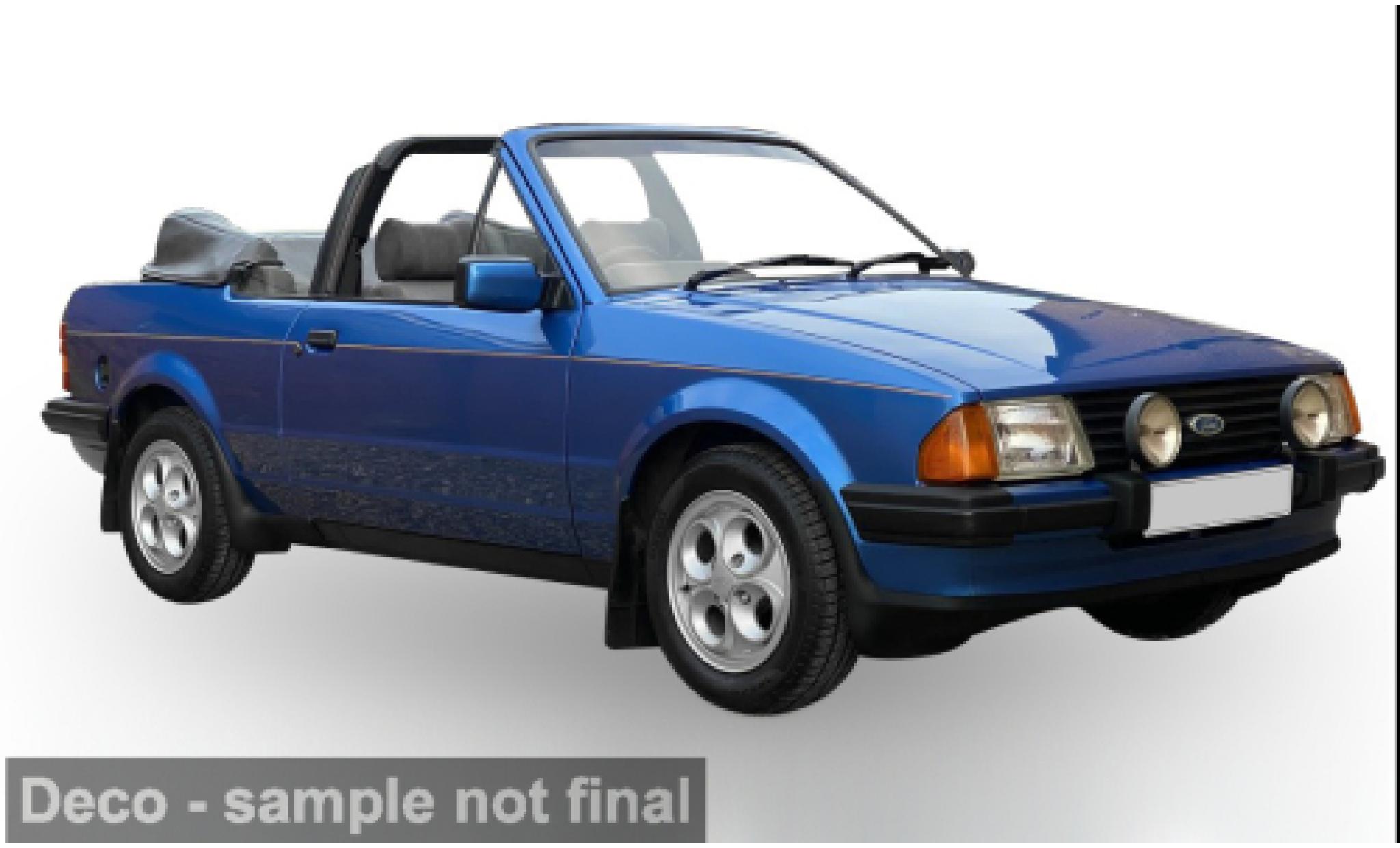 Ford Escort 1/18 Sun Star XR3i blauw 1984 1:18 modelauto