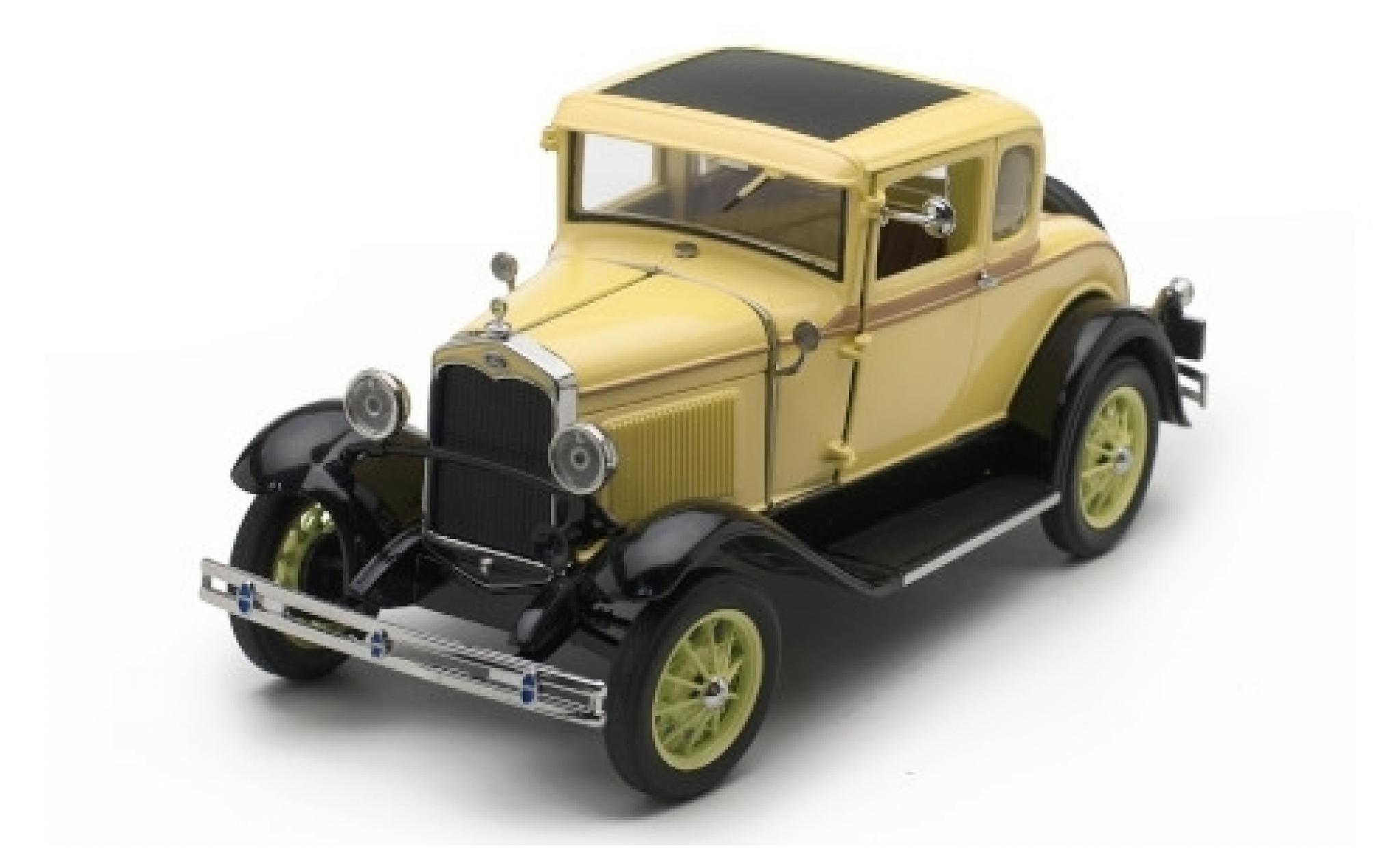 Ford Model A 1/18 Sun Star Coupe geel 1931 modelauto
