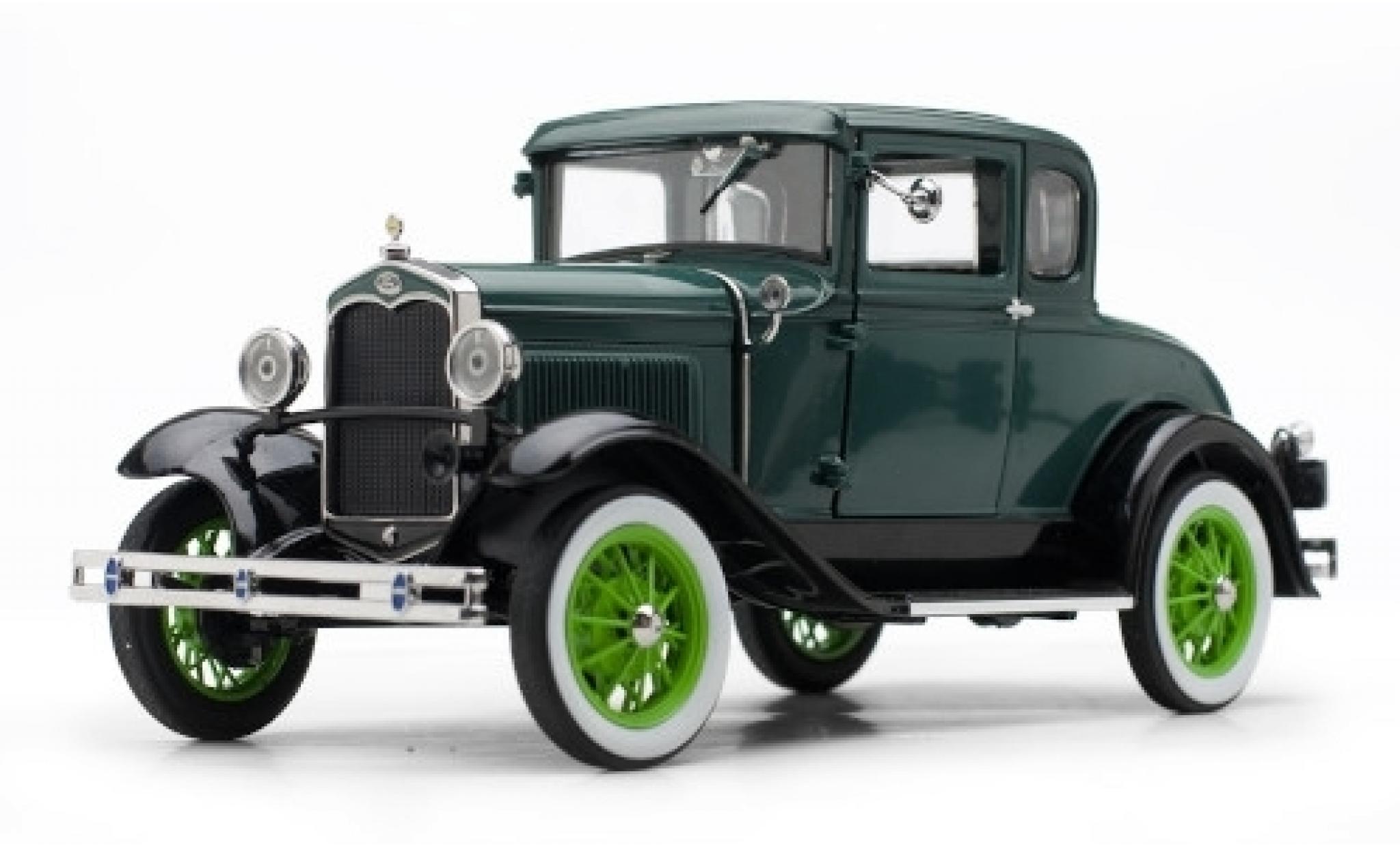Ford Model A 1/18 Sun Star Coupe groen/groen 1931 modelauto