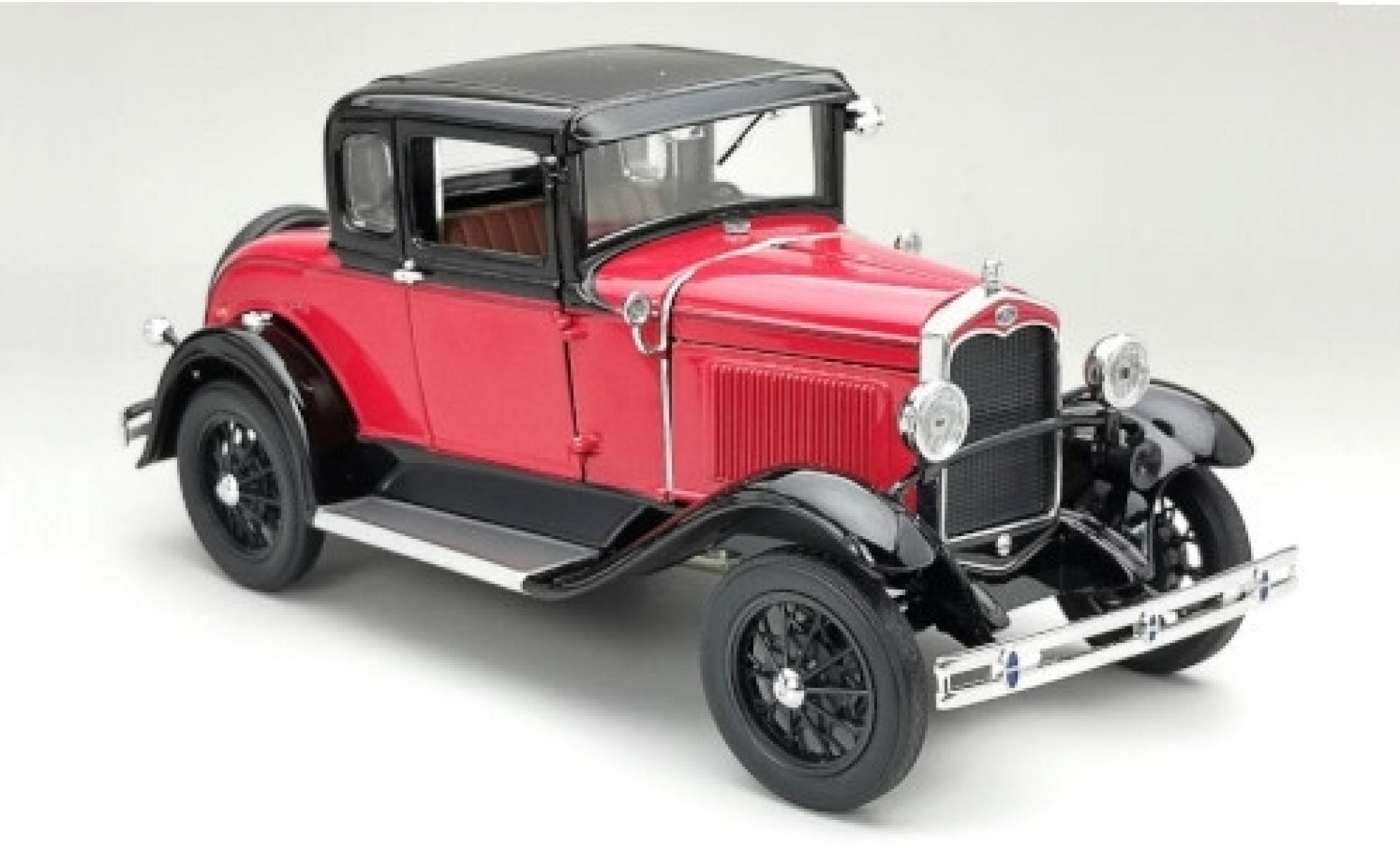 Ford Model A 1/18 Sun Star Coupe rood/zwart 1931 modelauto