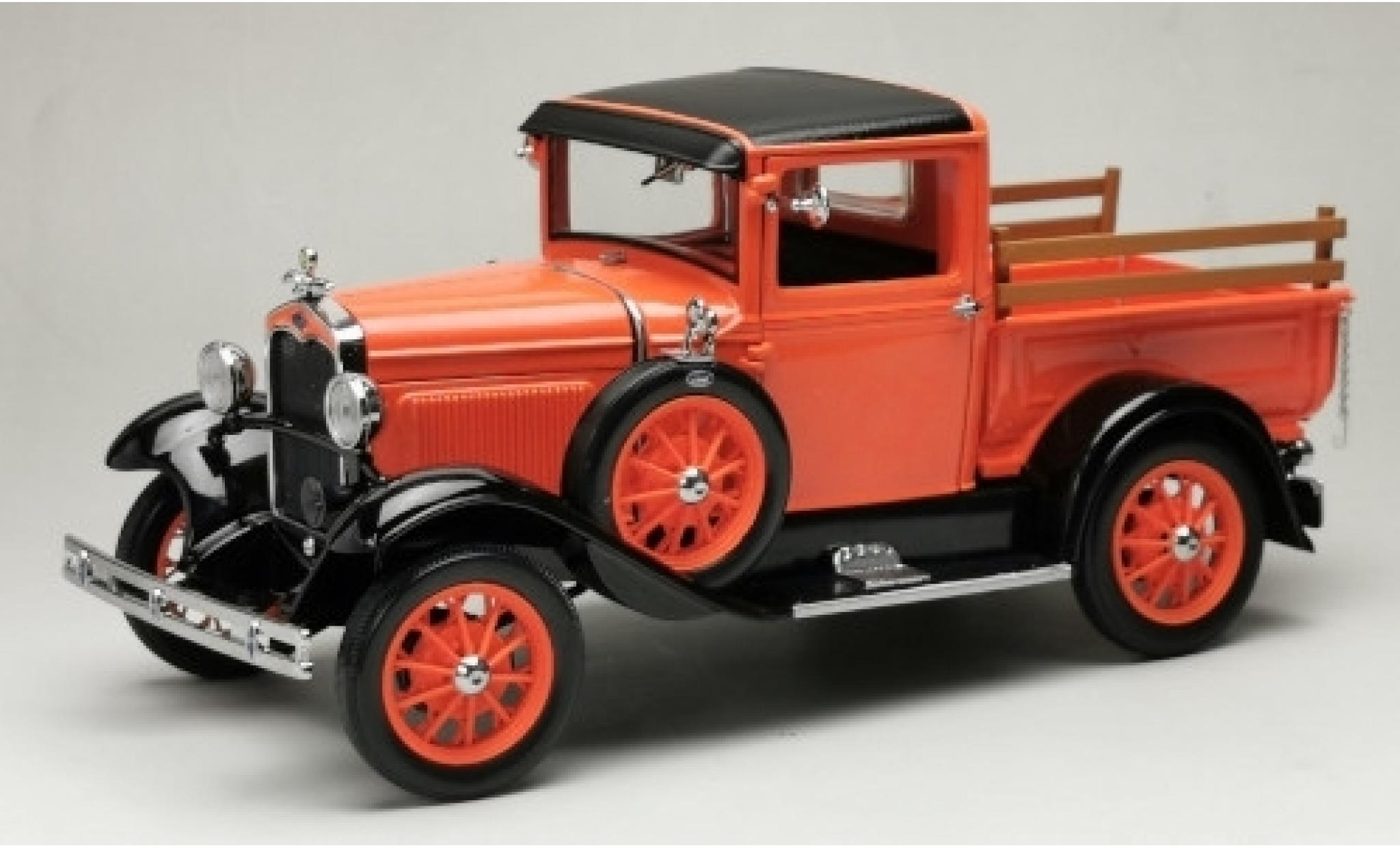 Ford Model A 1/18 Sun Star Pick Up oranje/zwart 1931 modelauto