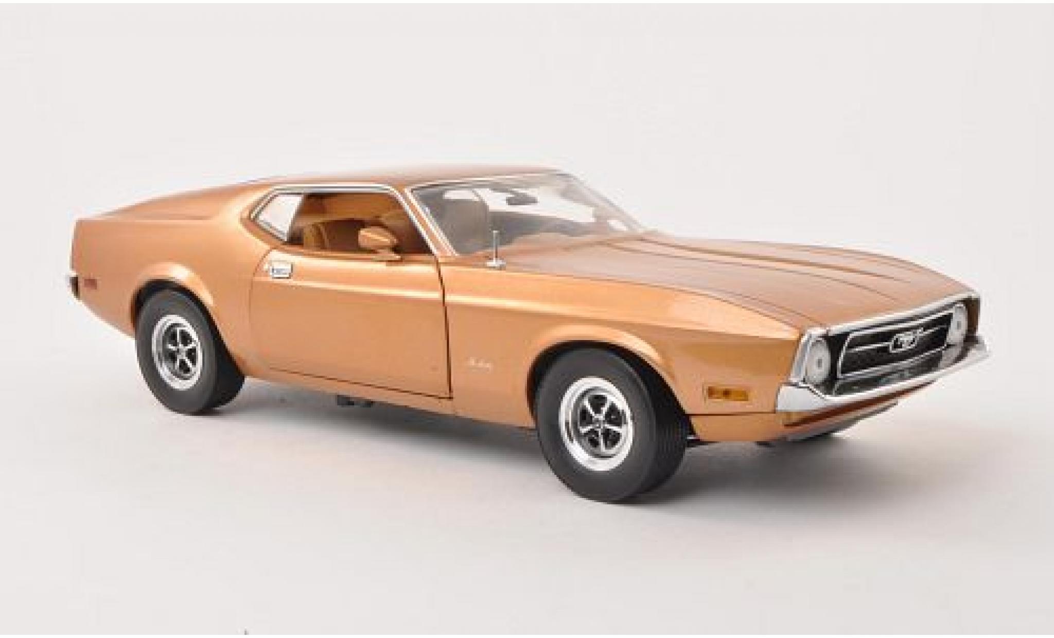 Ford Mustang 1/18 Sun Star Sportroof metallic bruin UN 1971 modelauto
