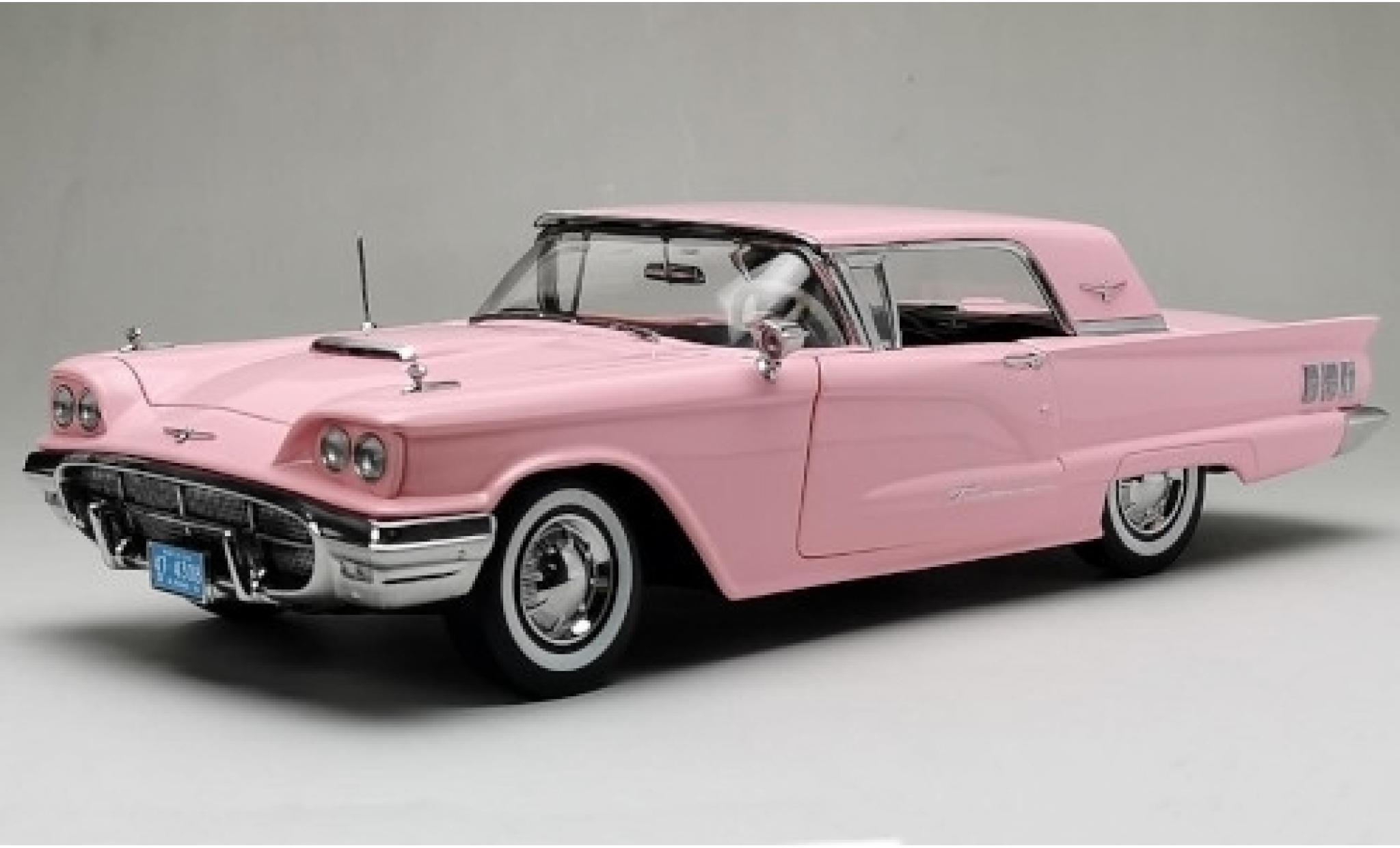 Ford Thunderbird 1/18 Sun Star HardTop Coupe roze 1960 modelauto