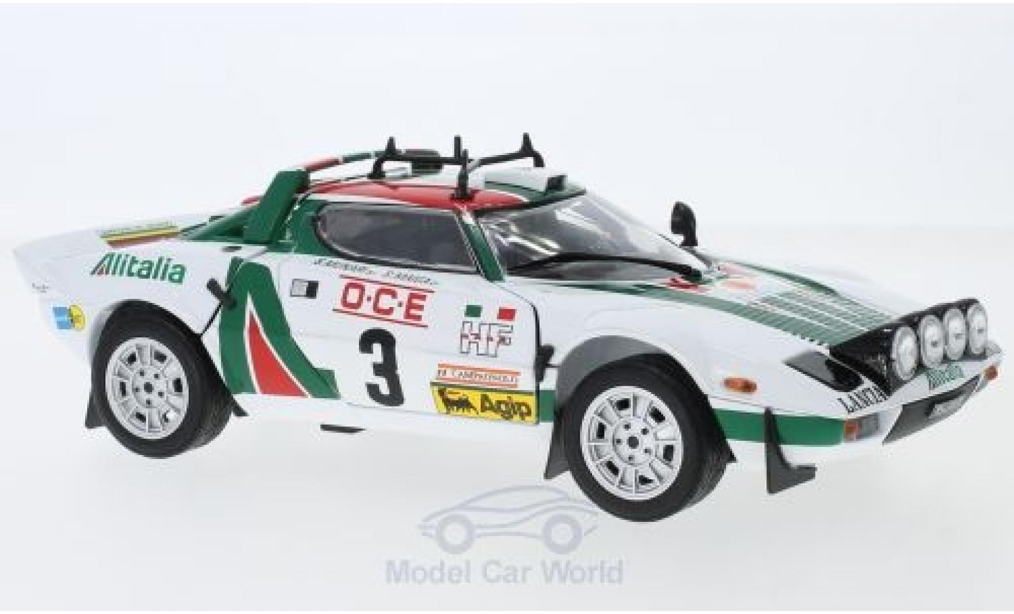 Lancia Stratos Rallye 1/18 Sun Star HF No.3 Alitalia Rallye WM Rallye Marokko 1976 S.Munari/S.Maiga modelauto