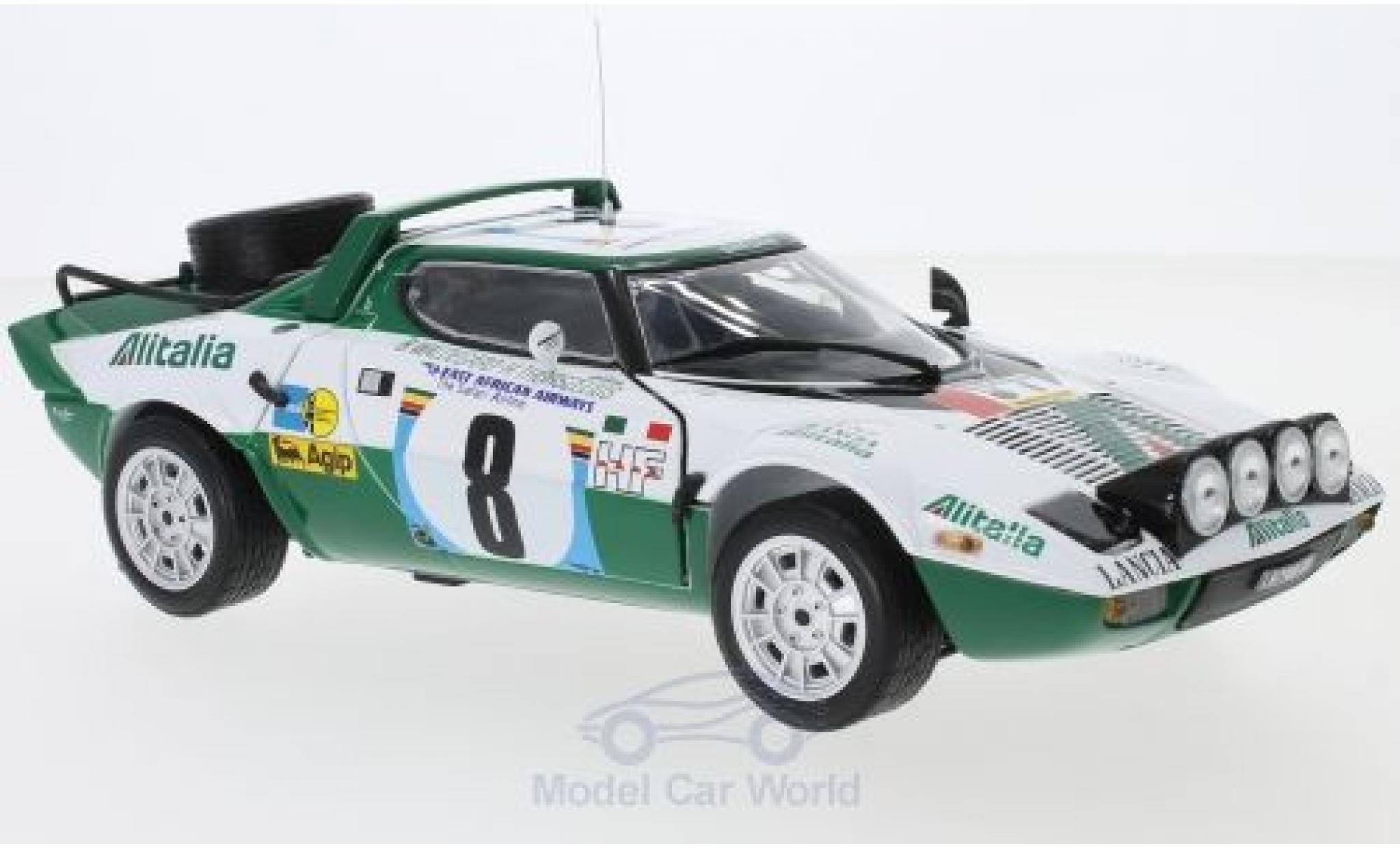 Lancia Stratos 1/18 Sun Star HF No.8 Alitalia Safari Rallye 1975 B.Waldegard/H.Thorszelius modelauto