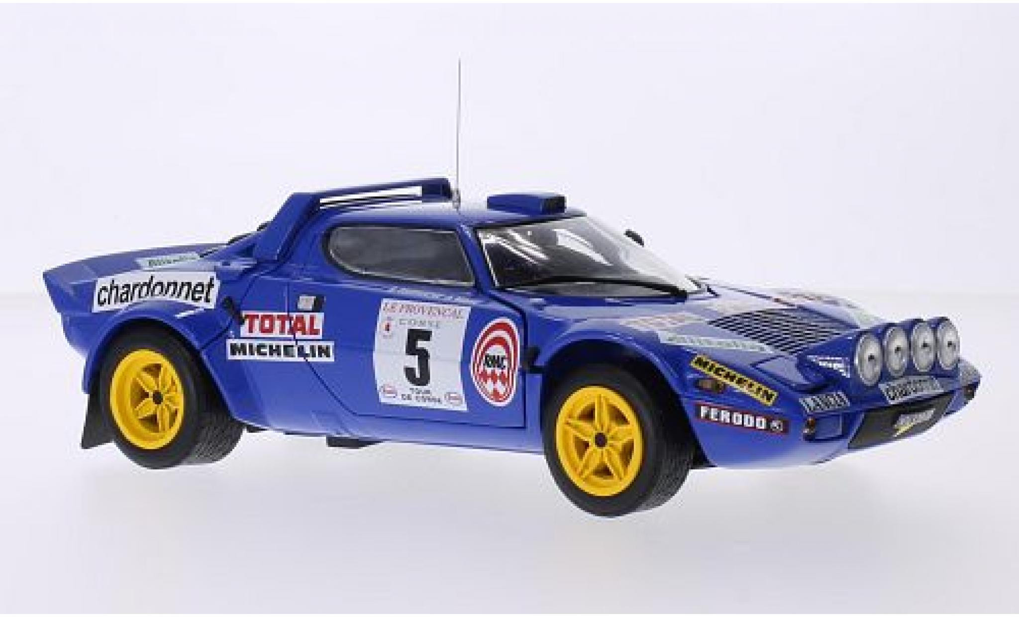 Lancia Stratos 1/18 Sun Star HF Rally No.5 Rallye WM Tour de Corse 1976 y compris les Abdeckung pour Zusatzscheinwerfer B.Darniche/A.Mahe modelauto
