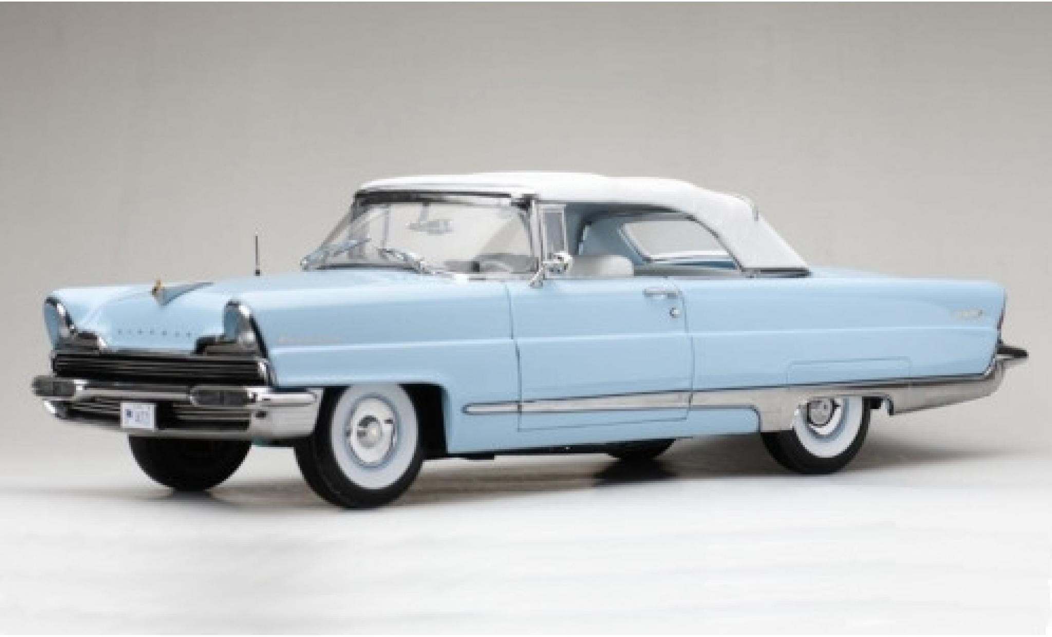 Lincoln Premiere 1/18 Sun Star Cabriolet blauw/wit 1956 modelauto