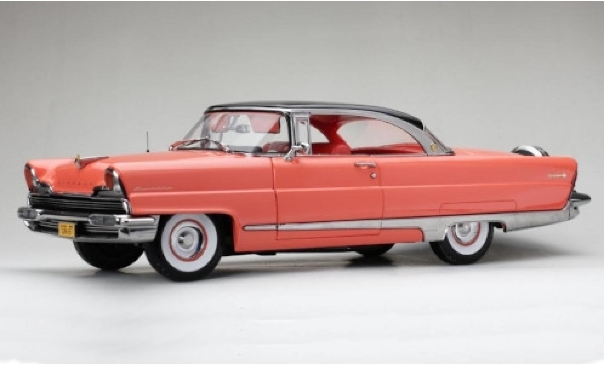 Lincoln Premiere 1/18 Sun Star Hard Top roze/zwart 1956 modelauto