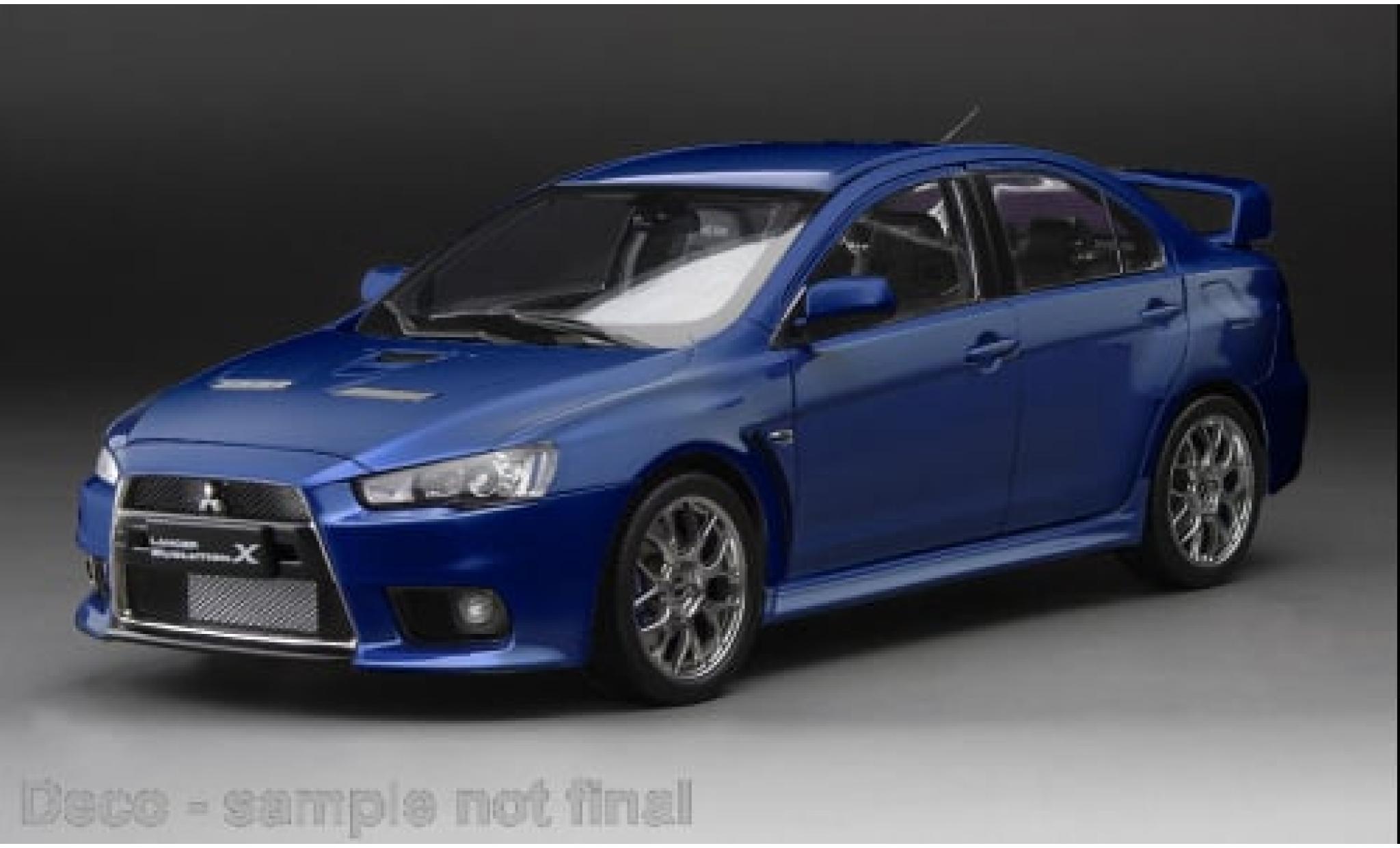 Mitsubishi Lancer 1/18 Sun Star Evolution X metallic blauw 1:18 modelauto