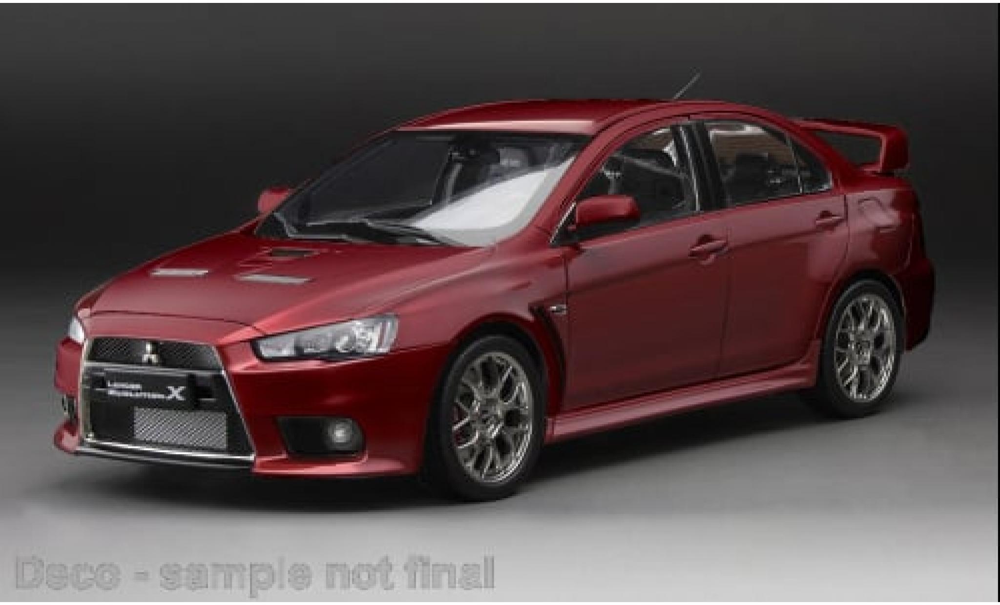 Mitsubishi Lancer 1/18 Sun Star Evolution X metallic rood 1:18 modelauto