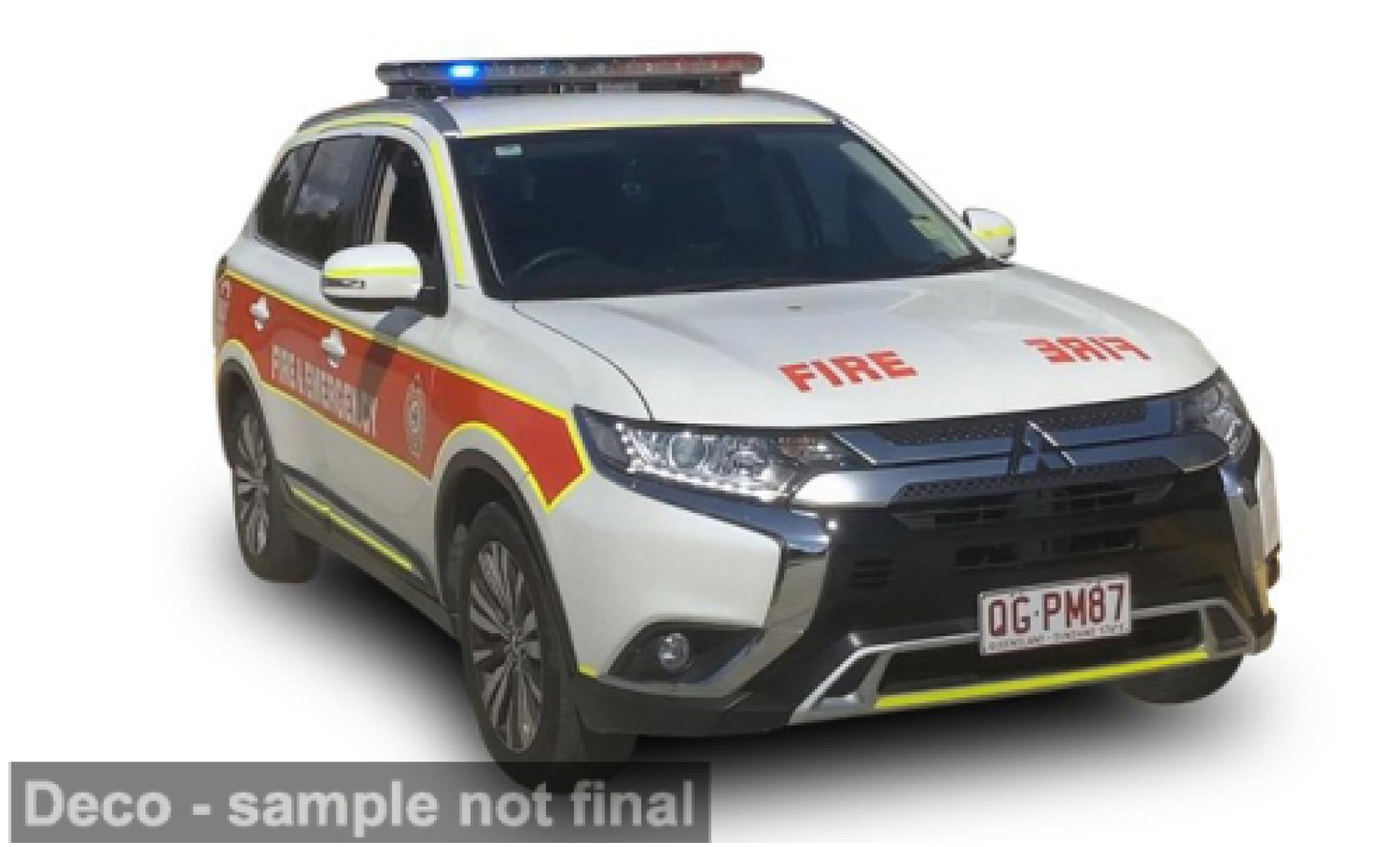 Mitsubishi Outlander 1/43 Sun Star 2019 Queensland Fire and Emergency Service 1:43 modelauto