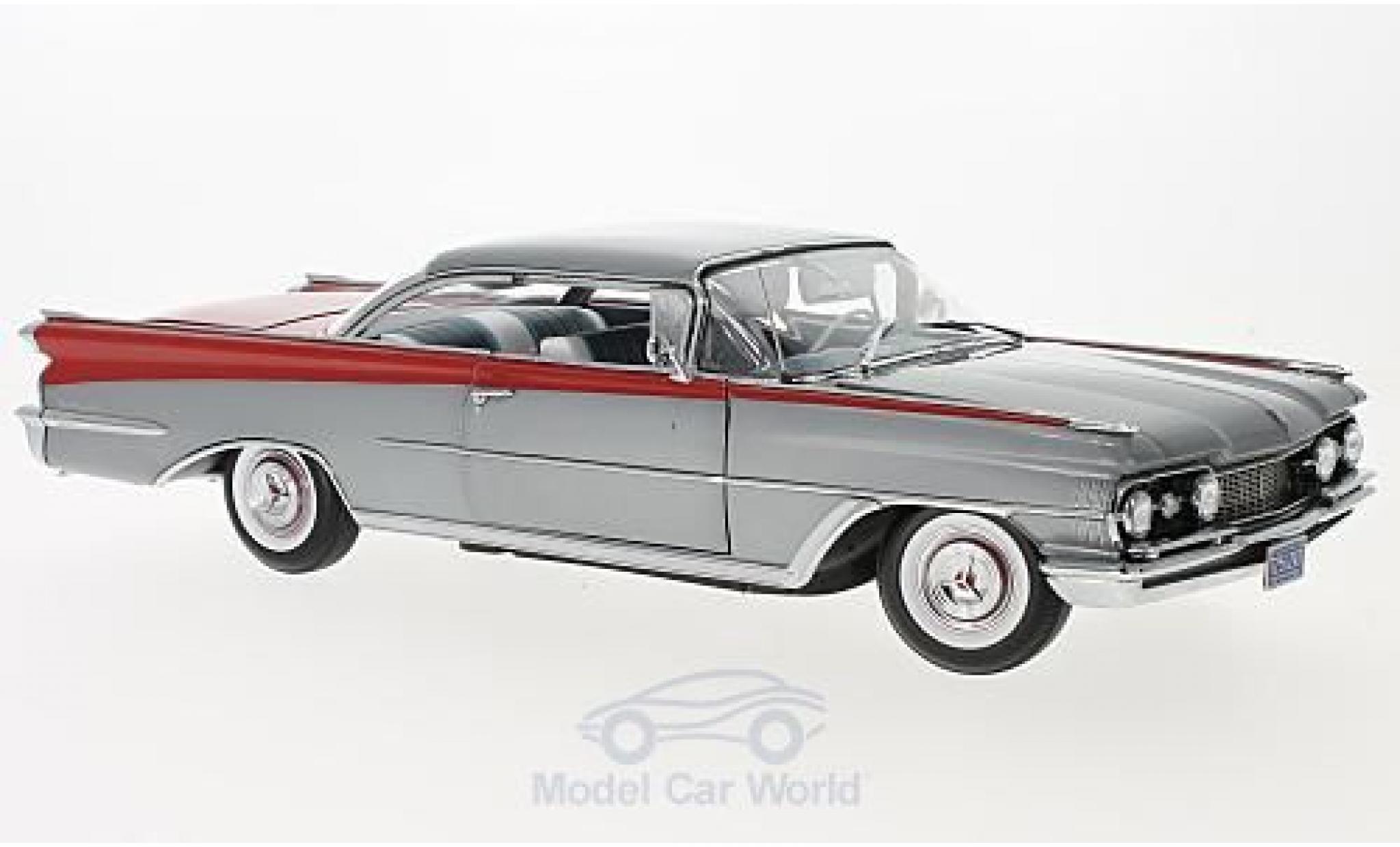 Oldsmobile 98 1/18 Sun Star HardTop metallic grijs/rood 1959 modelauto