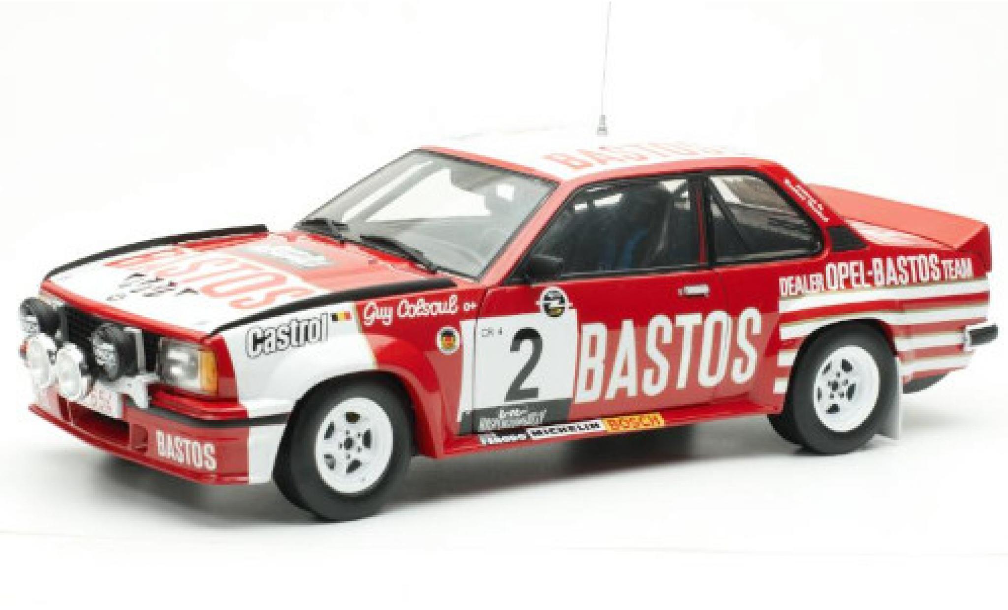 Opel Ascona 1/18 Sun Star B 400 No.2 -Bastos Dealer Team Bastos Lotto Haspengouwrally 1982 y compris les Decals G.Colsoul/A.Lopes modelauto