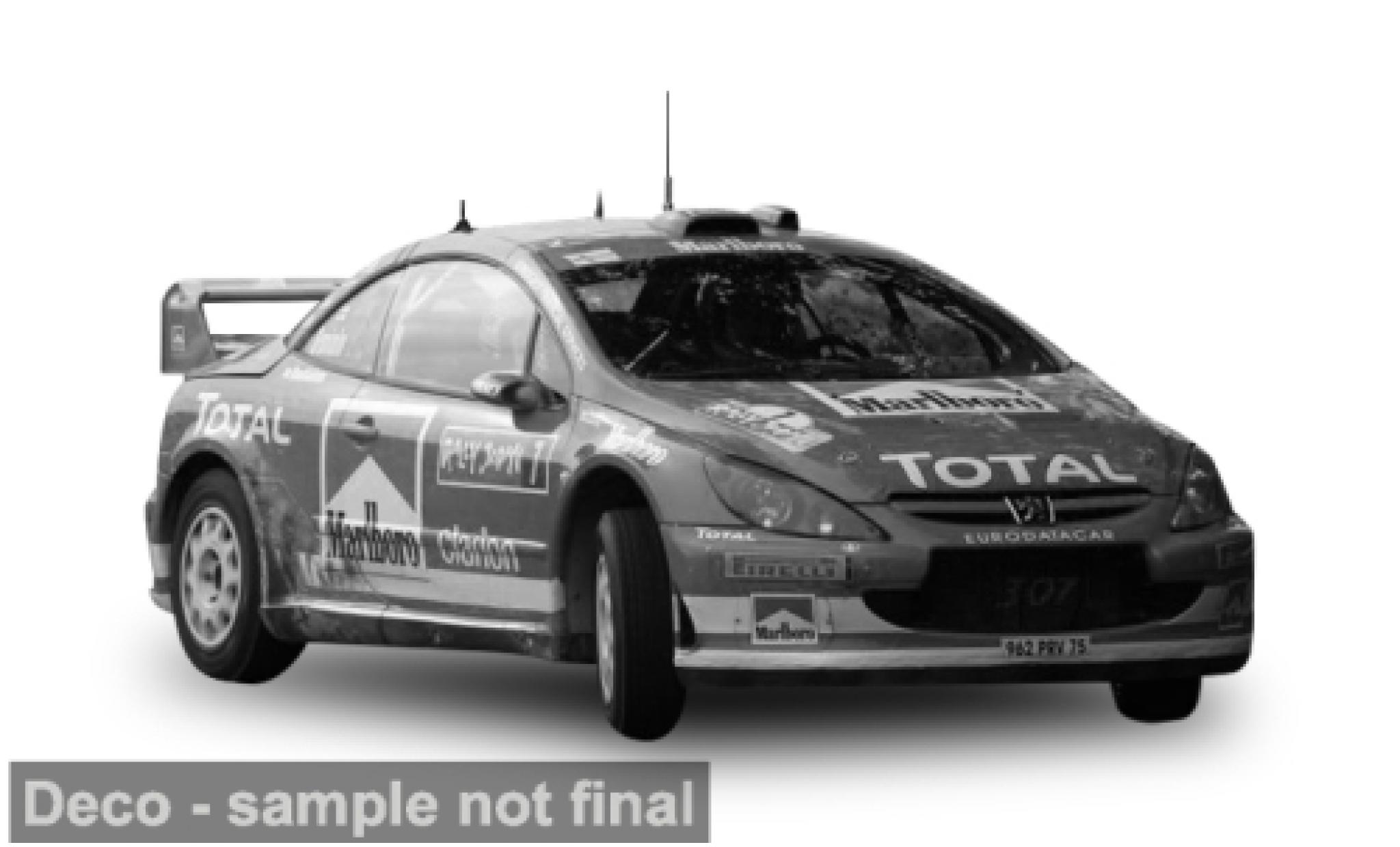 Peugeot 307 1/18 Sun Star WRC Rally Japan 2005 #7 1:18 modelauto