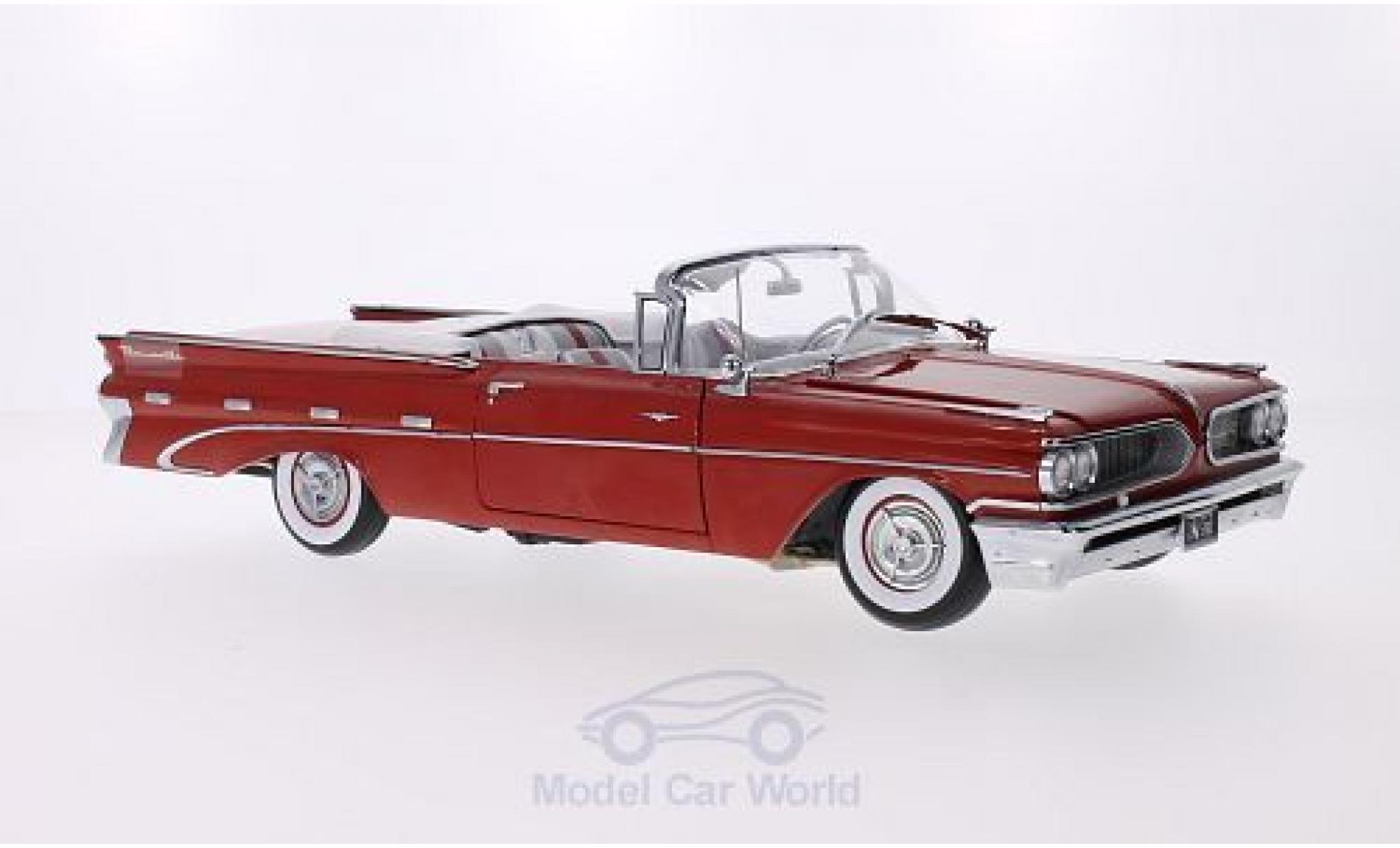 Pontiac Bonneville 1/18 Sun Star Cabriolet rood 1959 modelauto