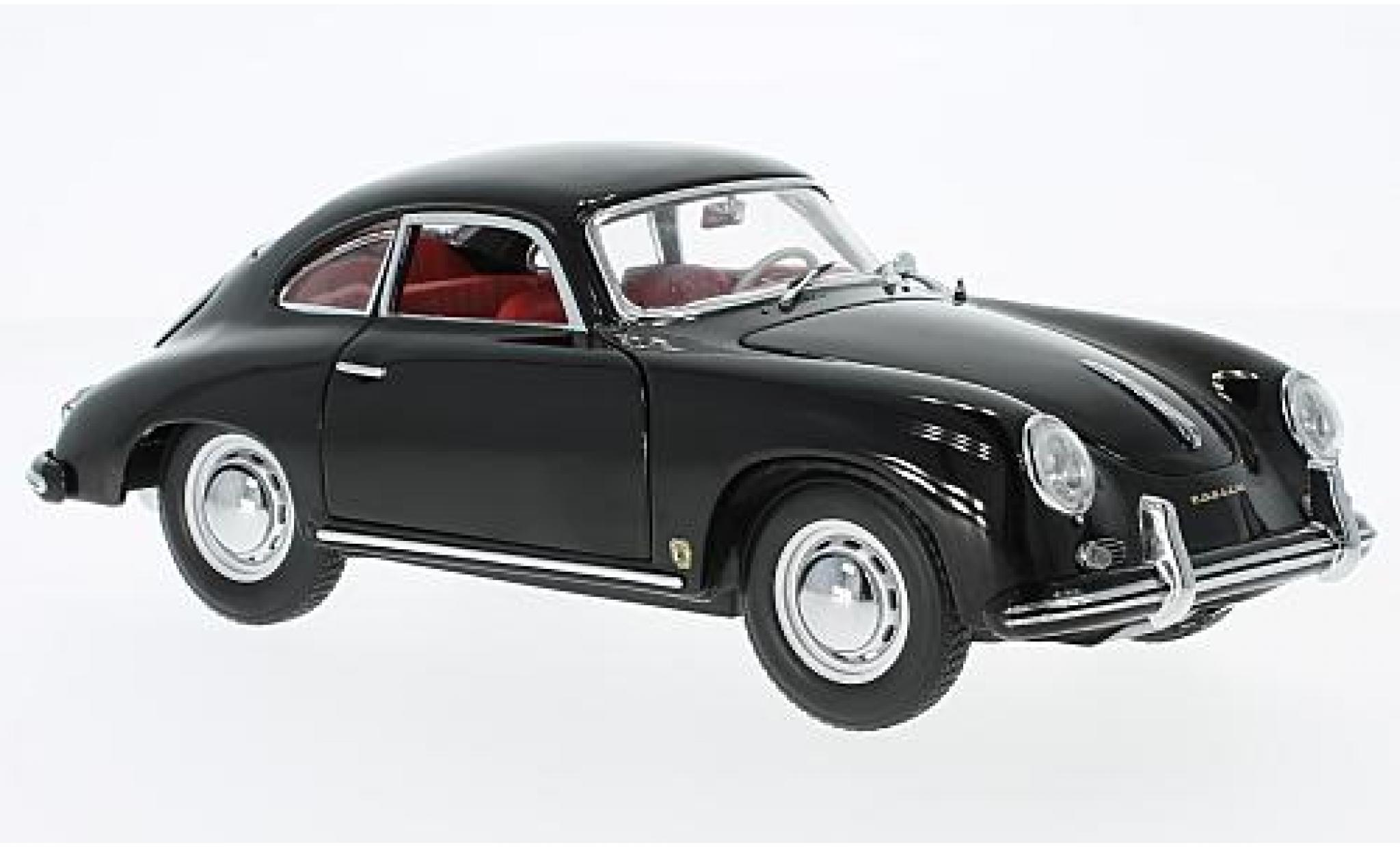 Porsche 356 1/18 Sun Star A 1500 GS Carrera GT zwart 1957 sans Vitrine modelauto
