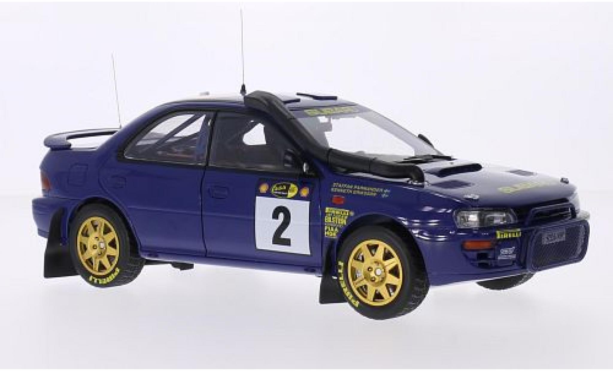 Subaru Impreza 1/18 Sun Star 555 No.2 555 Safari Rallye Kenia 1996 avec Decals K.Eriksson/S.Parmander modelauto