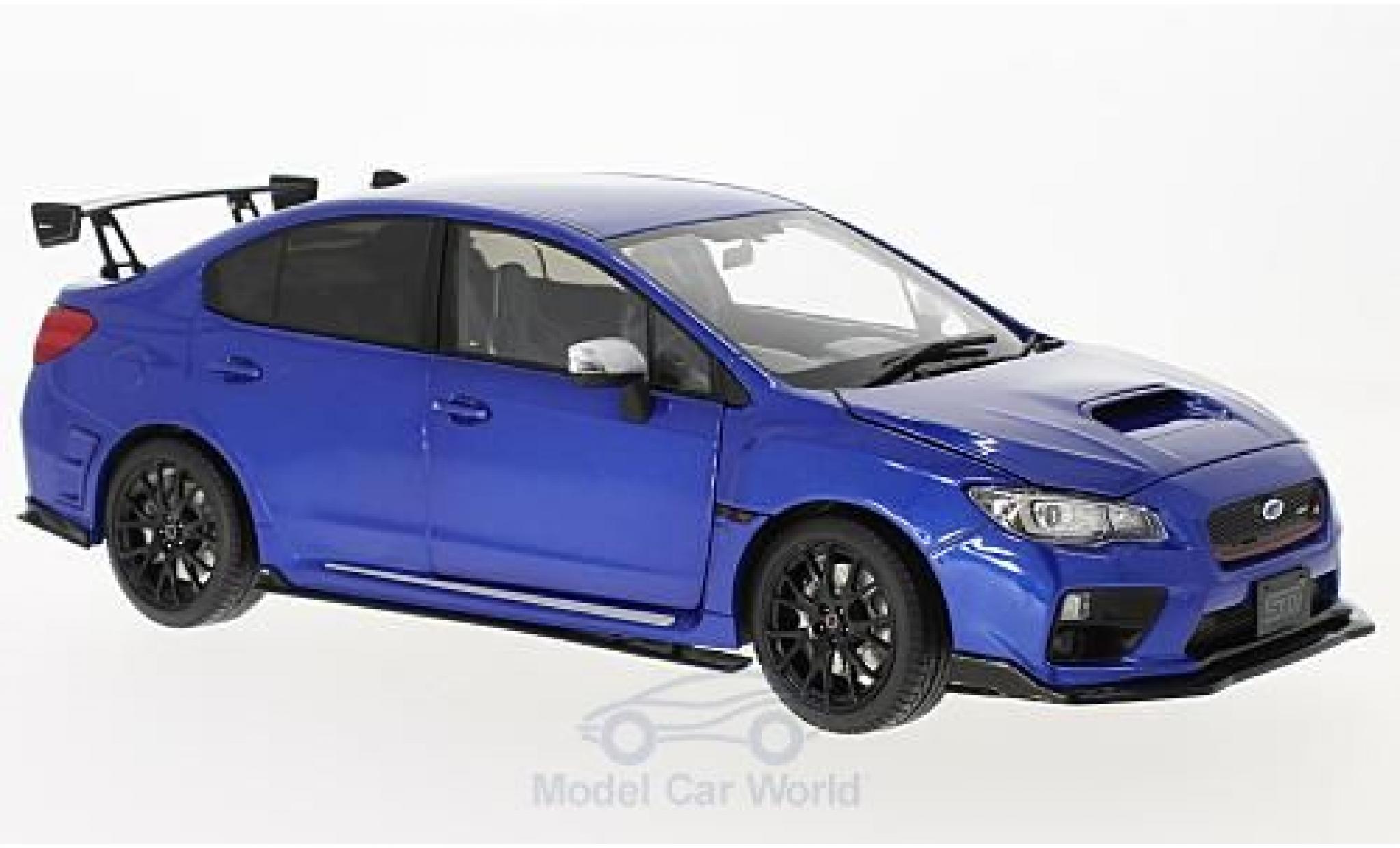 Subaru WRX STI 1/18 Sun Star STI (S207) metallic blauw RHD NBR Challange Package modelauto