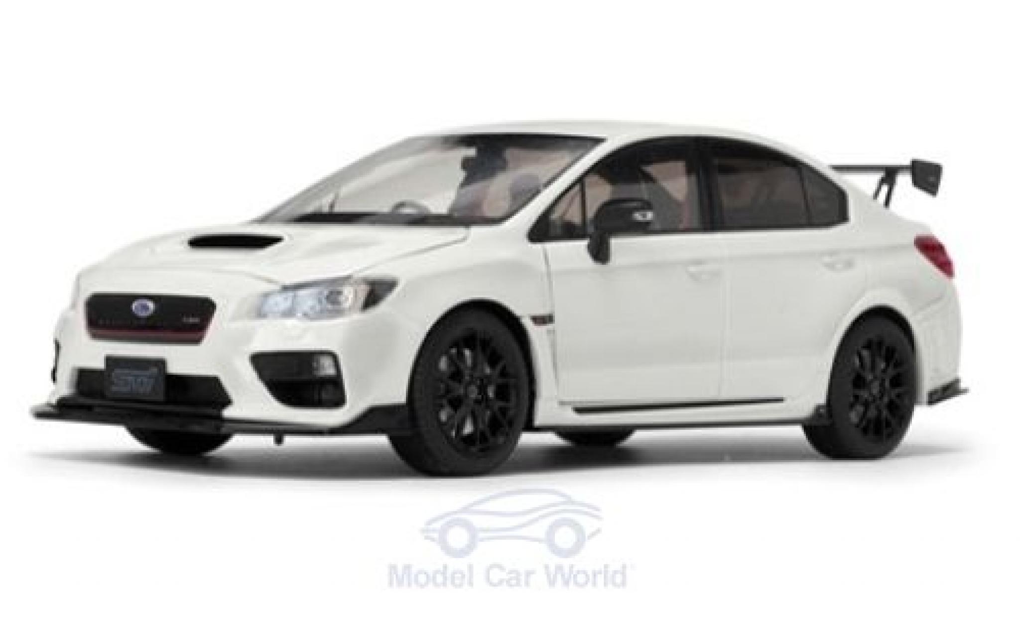 Subaru WRX STI 1/18 Sun Star STI (S207) metallic wit 2015 NBR Challenge Package modelauto