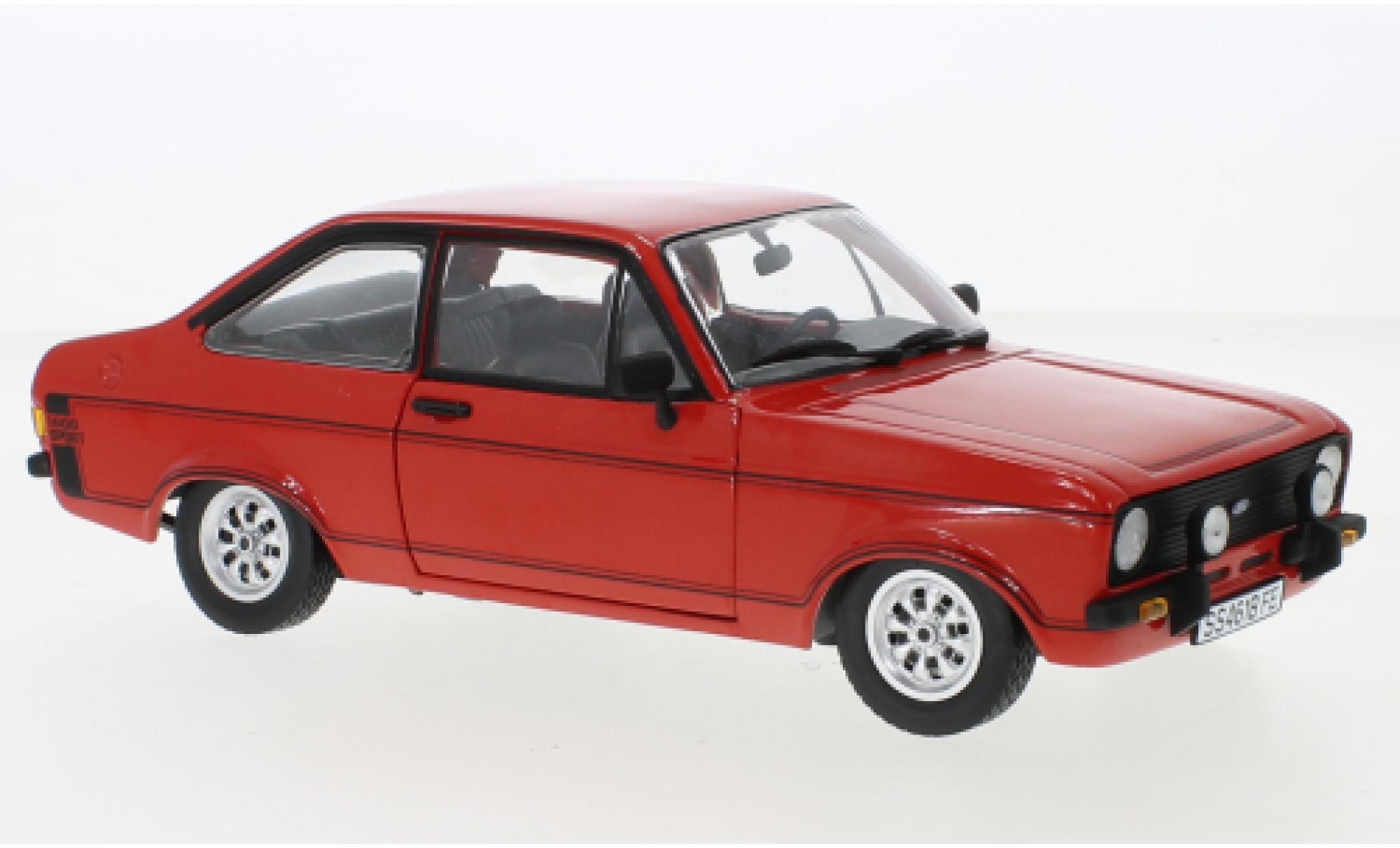Ford Escort 1/18 Sun Star MK II 1600 Sport rood 1975 modelauto