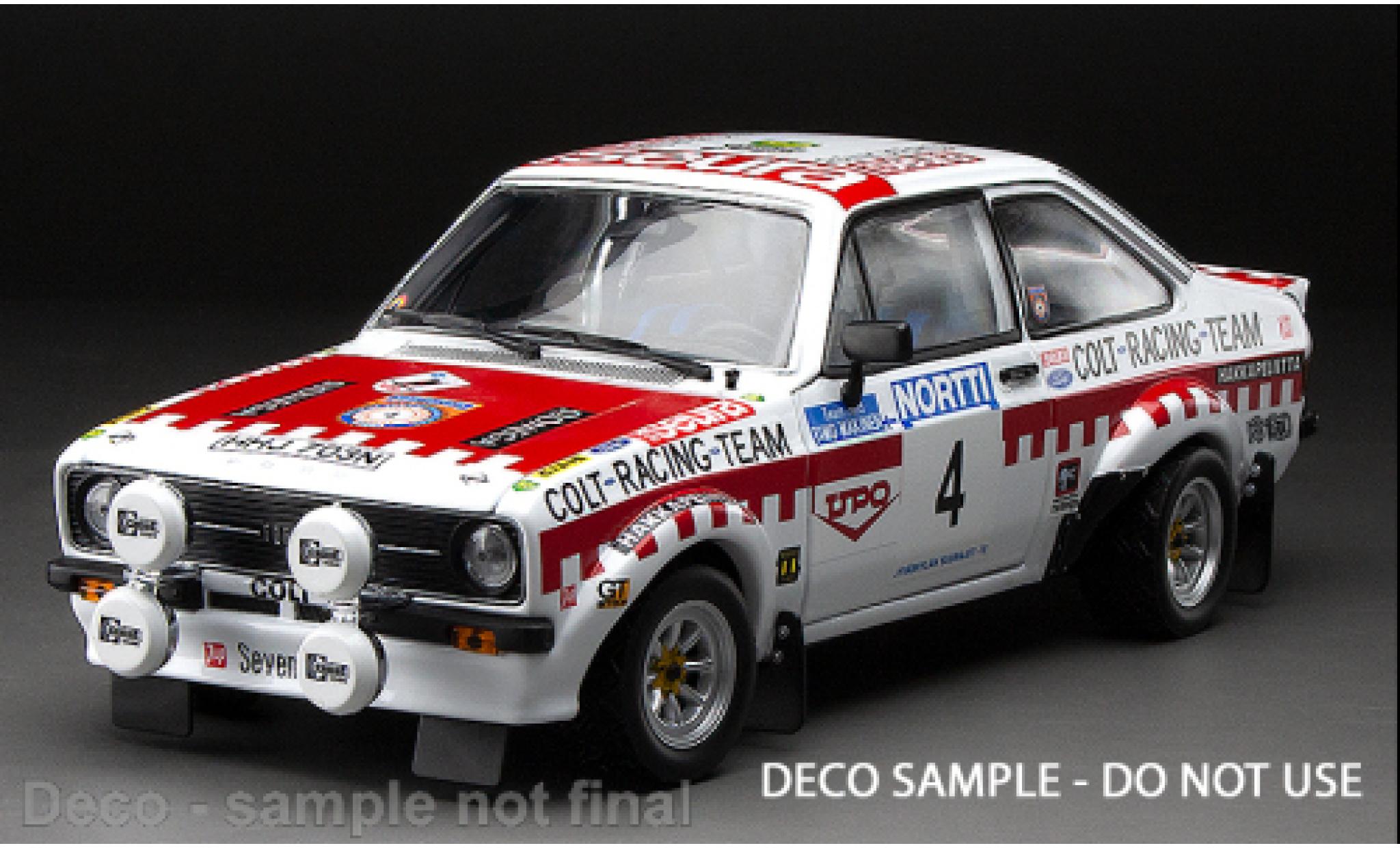 Ford Escort 1/18 Sun Star Mk II RS 1800 No.4 Rallye WM 1000 Lakes Rallye 1975 modelauto