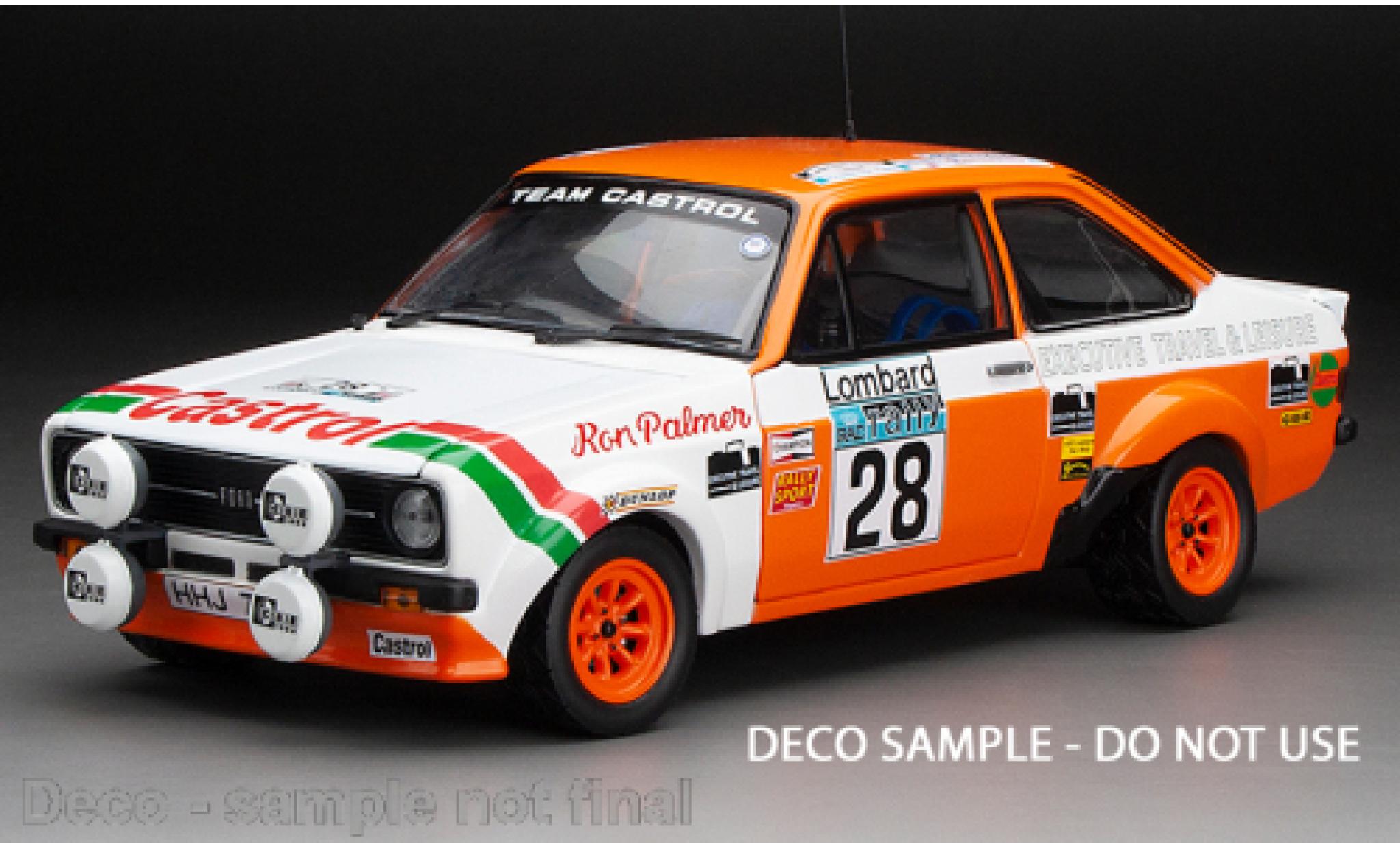 Ford Escort 1/18 Sun Star Mk II RS 1800 RHD No.28 Rallye WM RAC Rallye 1978 modelauto