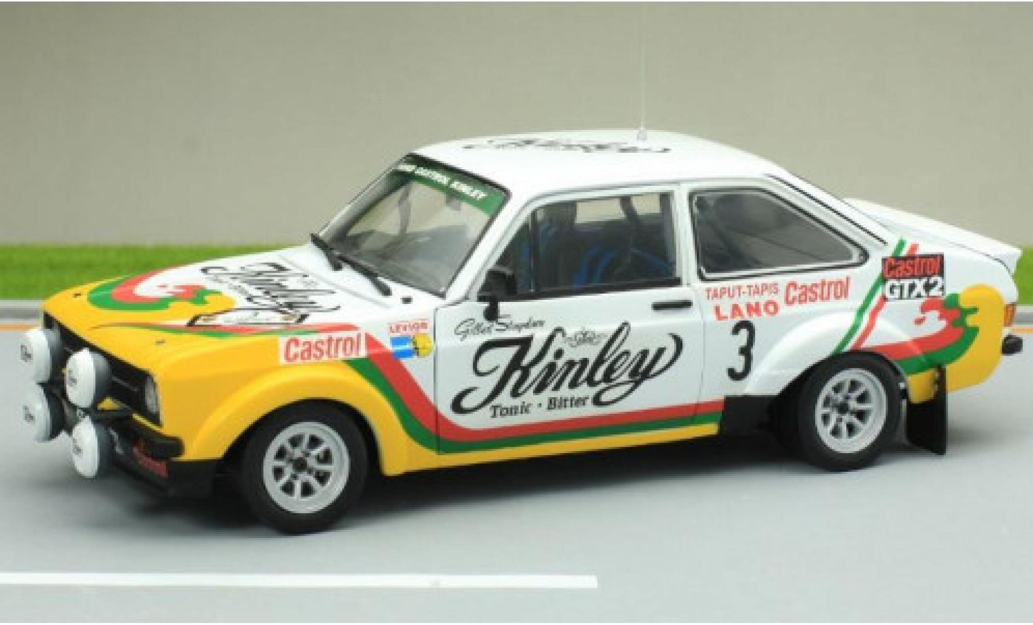 Ford Escort 1/18 Sun Star MkII RS1800 No.3 Kinley Rally Ypern 1978 modelauto