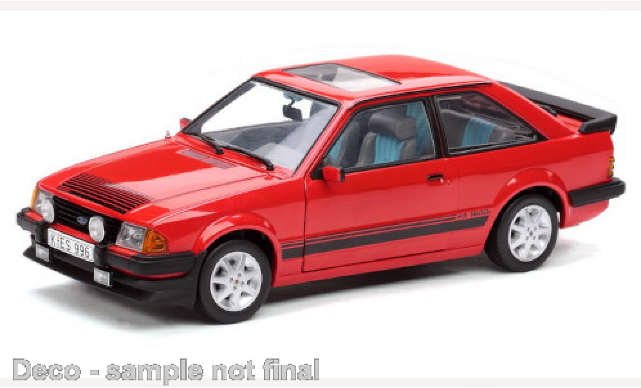 Ford Escort 1/18 Sun Star MKIII RS 1600i rood 1983 modelauto