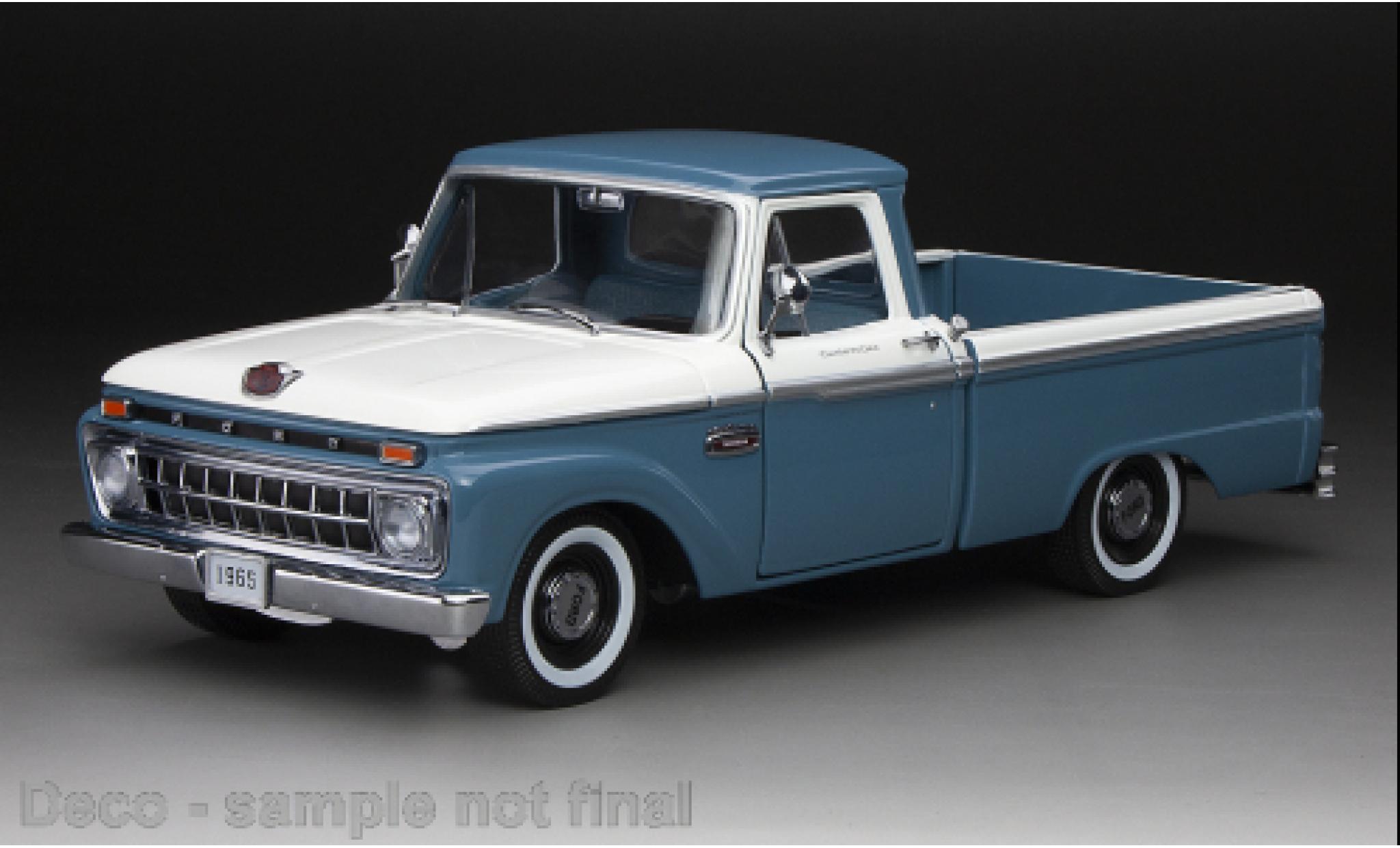 Ford F-1 1/18 Sun Star 00 Douane Cab Pickup blauw/wit 1965 modelauto