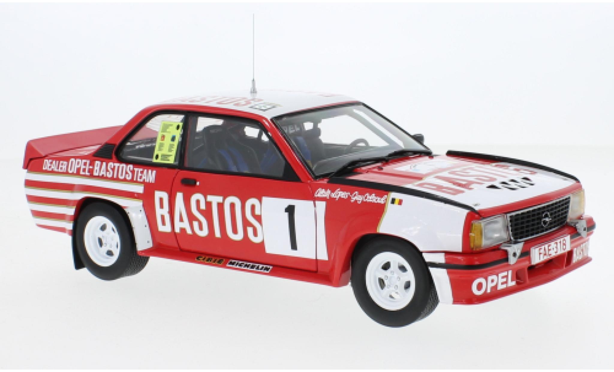 Opel Ascona 1/18 Sun Star B 400 No.1 Bastos Rally Team Bastos Circuit - Ardennes 1983 modelauto
