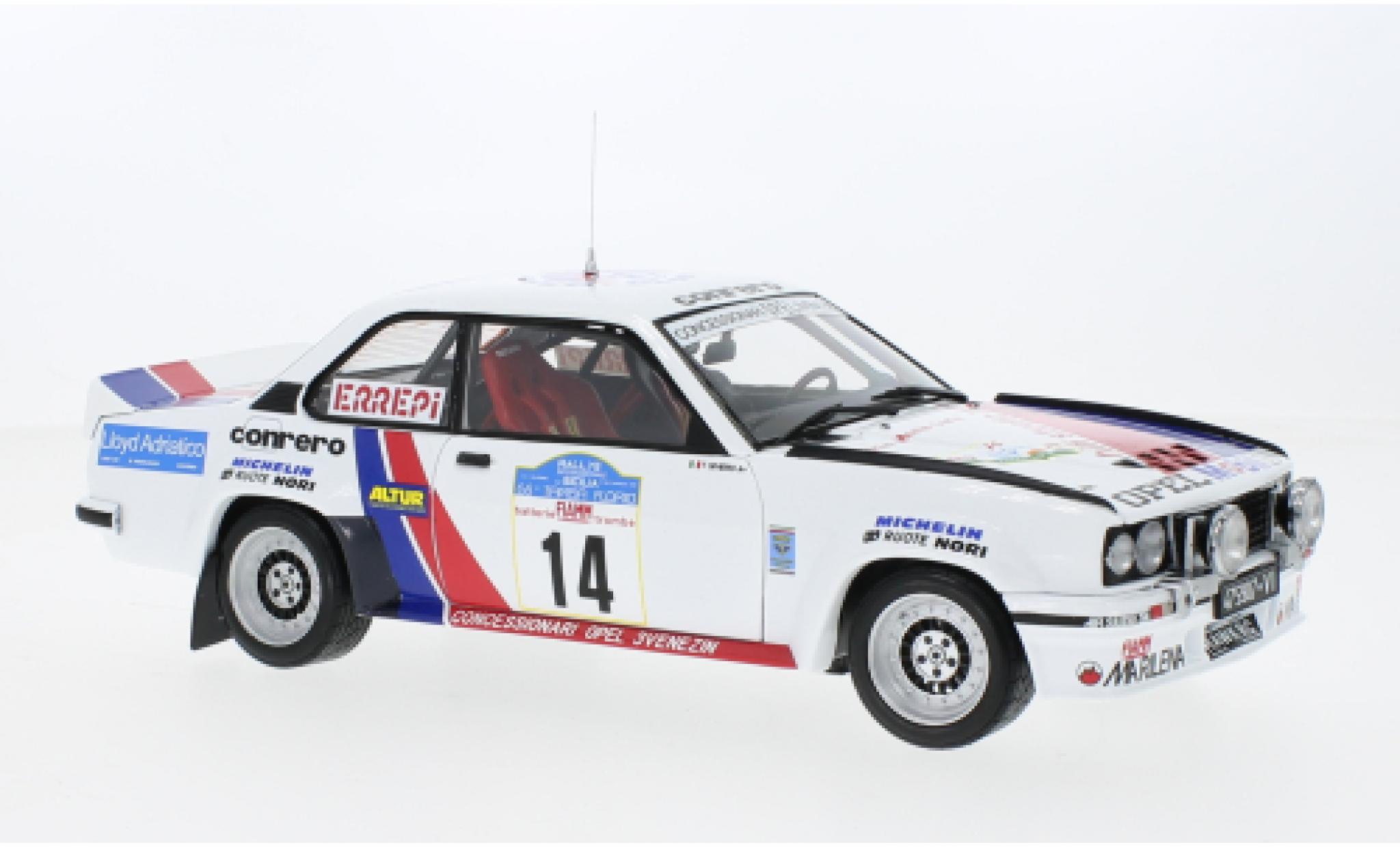 Opel Ascona 1/18 Sun Star B 400 No.14 Hawk Racing Club Rallye WM Rally Targa Florio 1981 modelauto