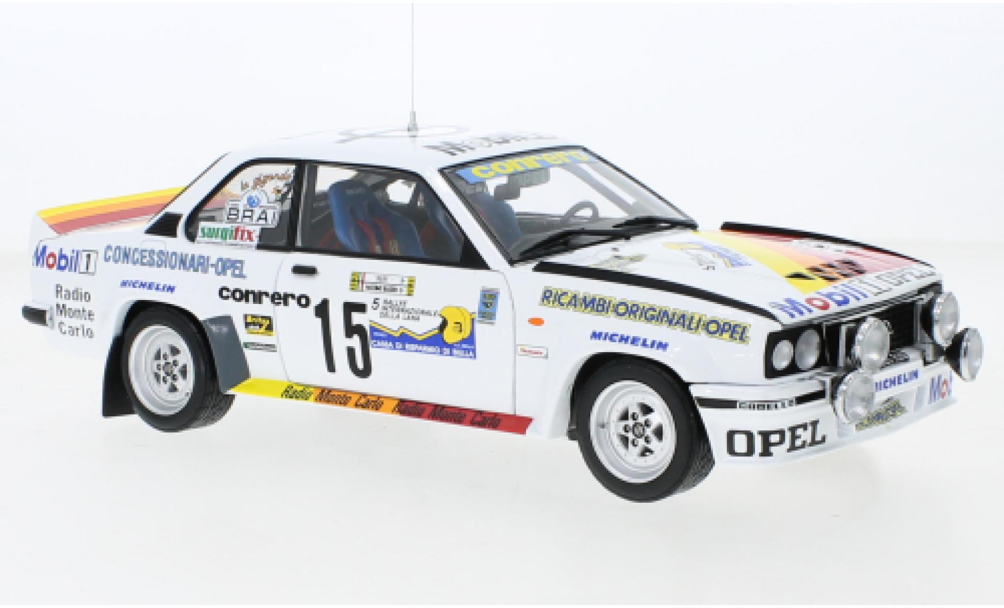 Opel Ascona 1/18 Sun Star B 400 No.15 Conrero Squadra Corse Rally della Lana 1982 modelauto