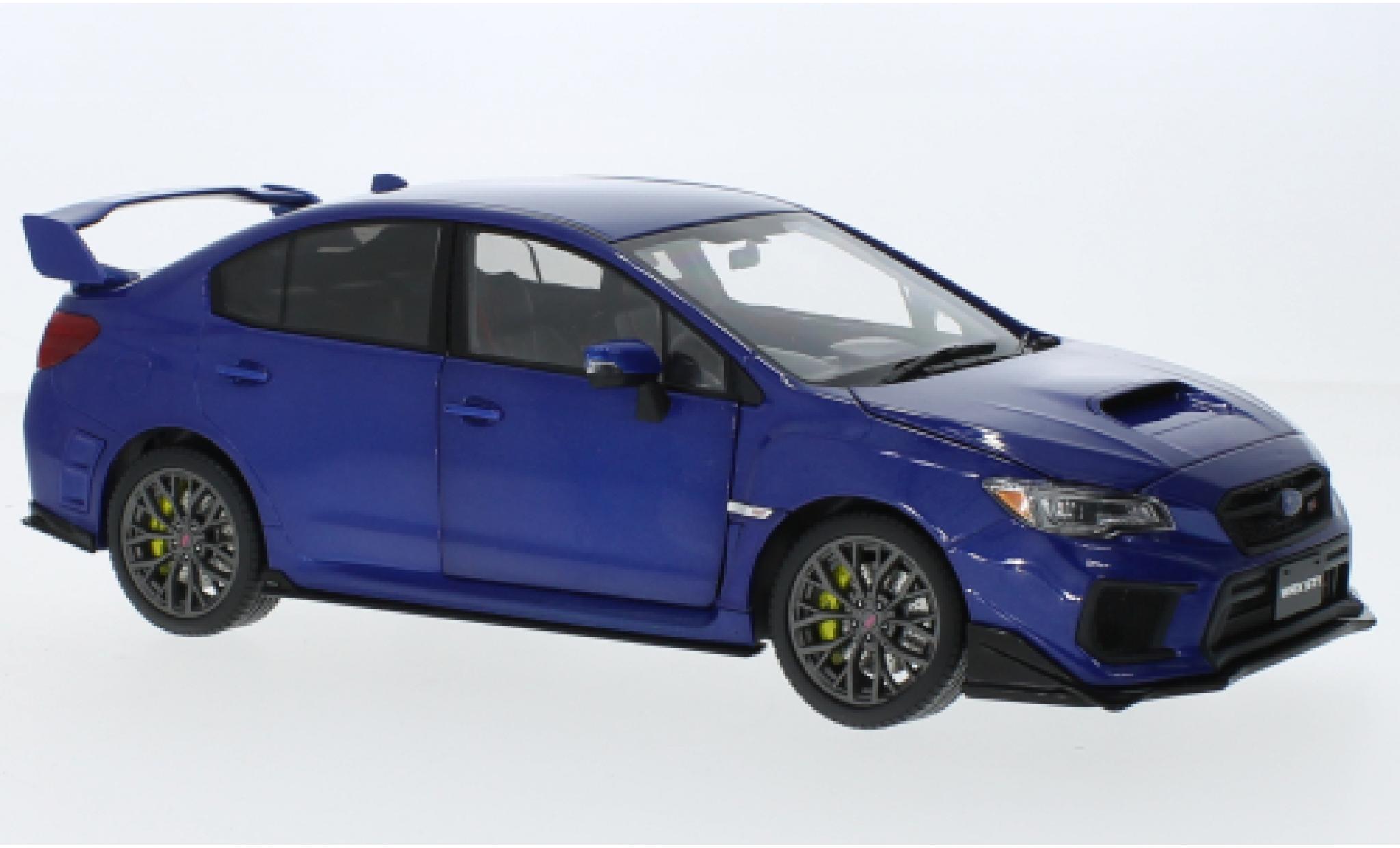 Subaru WRX 1/18 Sun Star STI (S207) metallic blauw RHD 2018 modelauto