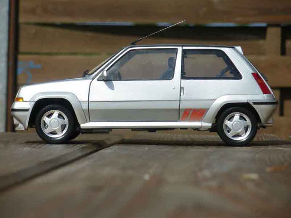 Renault 5 Phase 2 GT Turbo 2 grijs 1/18 Norev