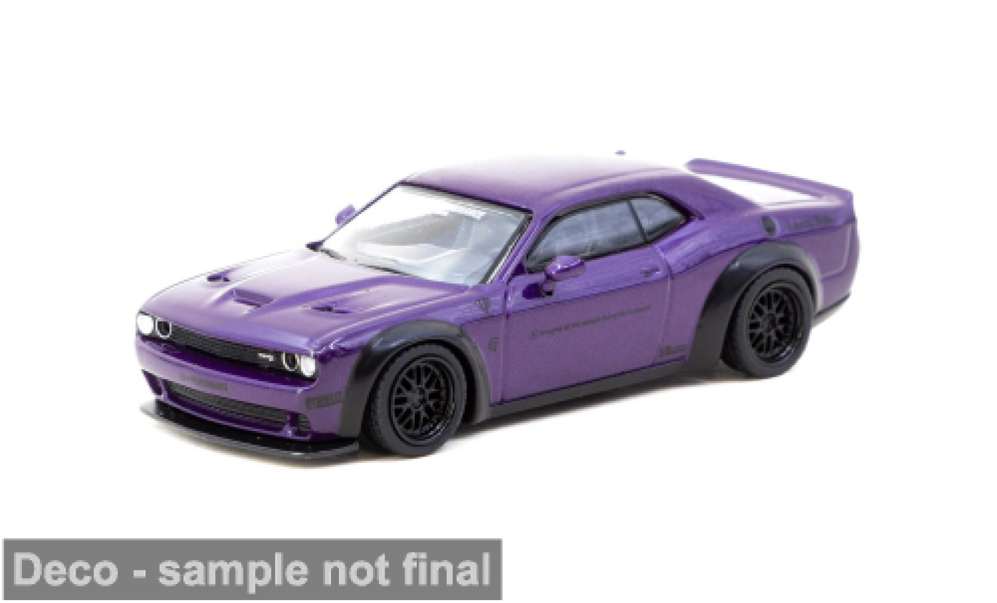 Dodge Challenger 1/64 Tarmac Works SRT Hellcat lila 1:64 modelauto