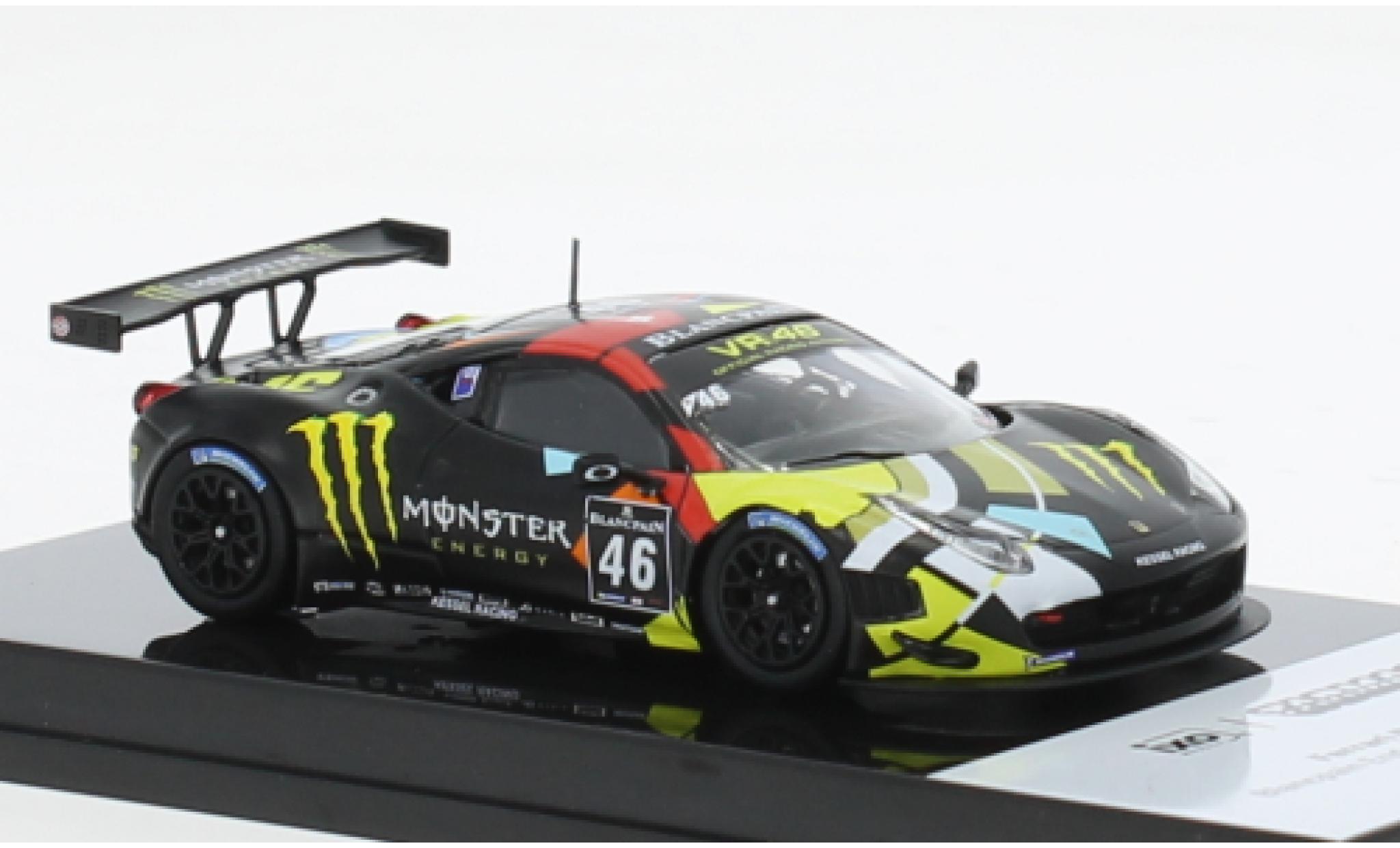 Ferrari 458 1/64 Tarmac Works Italia GT3 No.46 Monster Witpain Endurance Series Monza 2012 1:64 modelauto