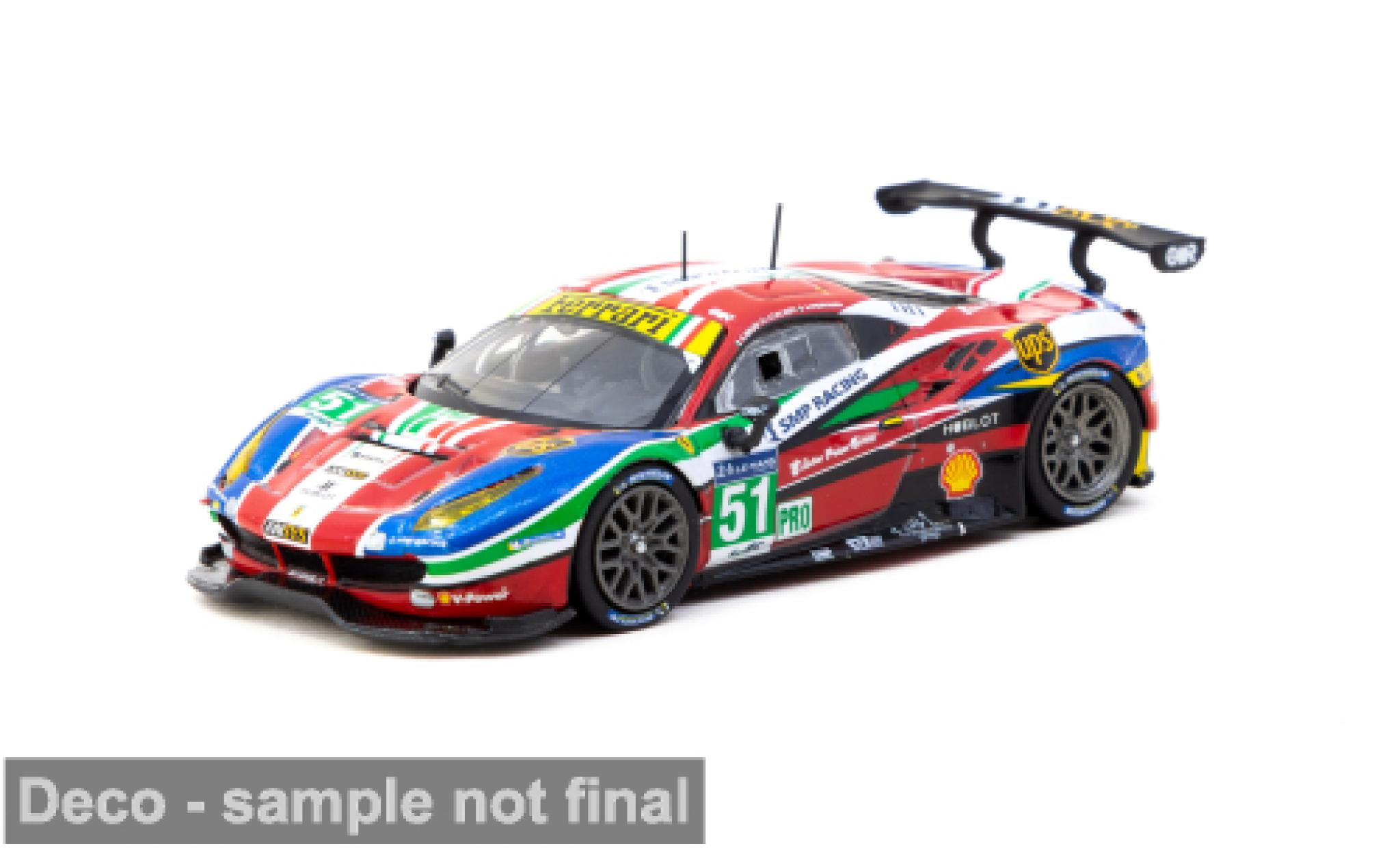 Ferrari 488 1/64 Tarmac Works GTE 24h Le Mans 2016 #51 1:64 modelauto