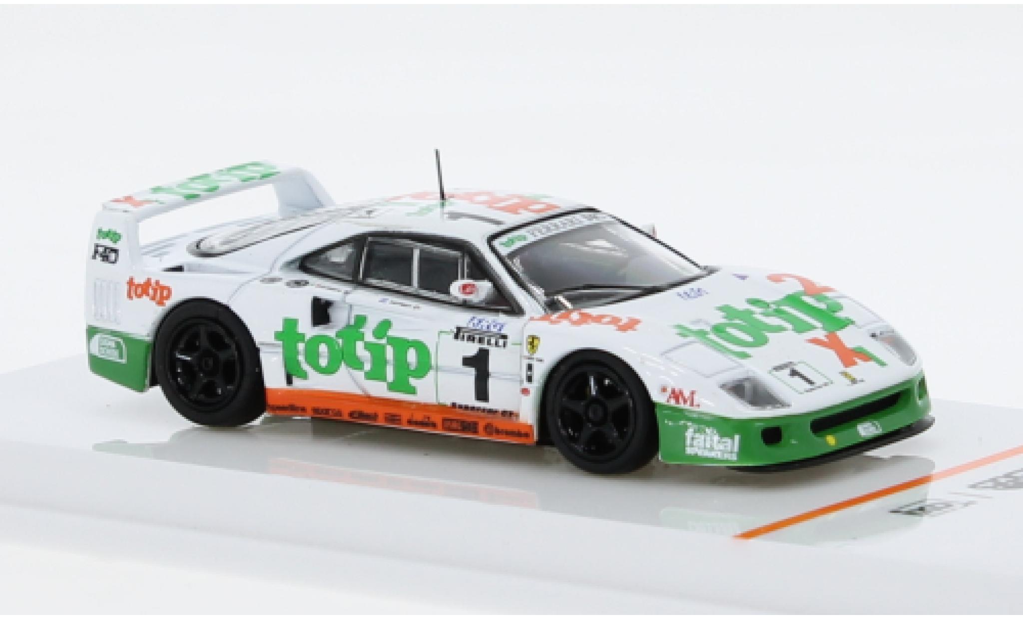 Ferrari F40 1/64 Tarmac Works GT No.1 Totip Italian GT Championship 1994 1:64 modelauto
