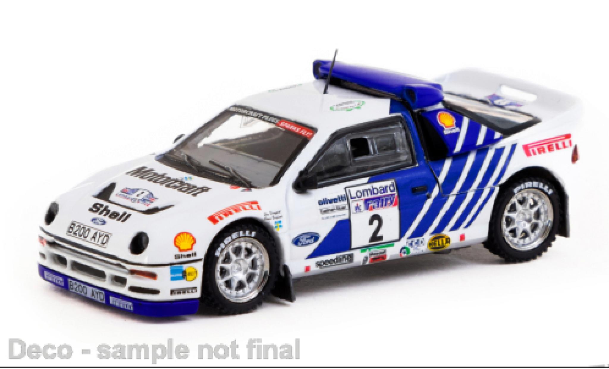Ford RS 200 1/64 Tarmac Works RS200 No.2 Rallye WM RAC Rallye 1986 1:64 modelauto