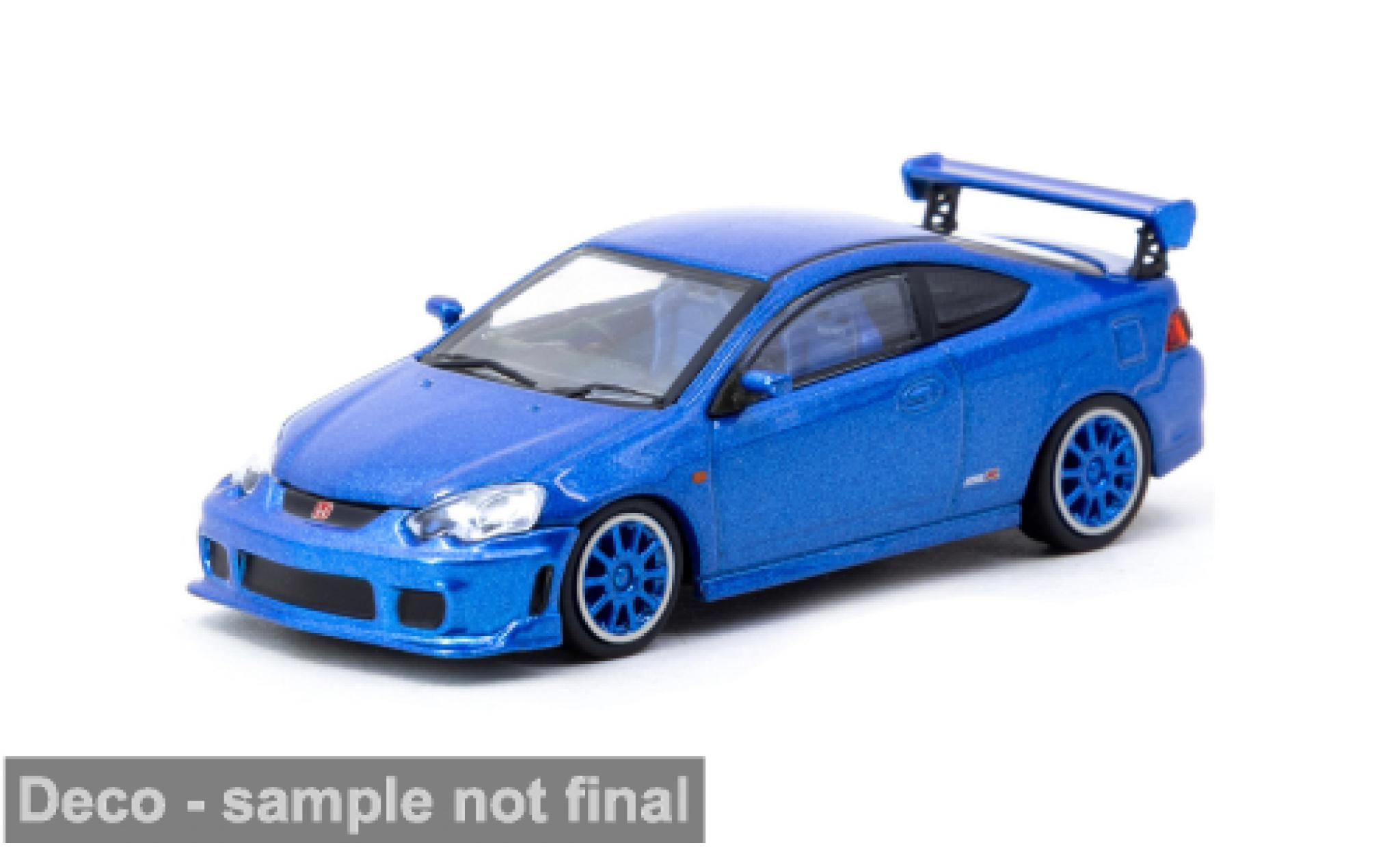 Honda Integra 1/64 Tarmac Works Type R DC5 blauw 1:64 modelauto