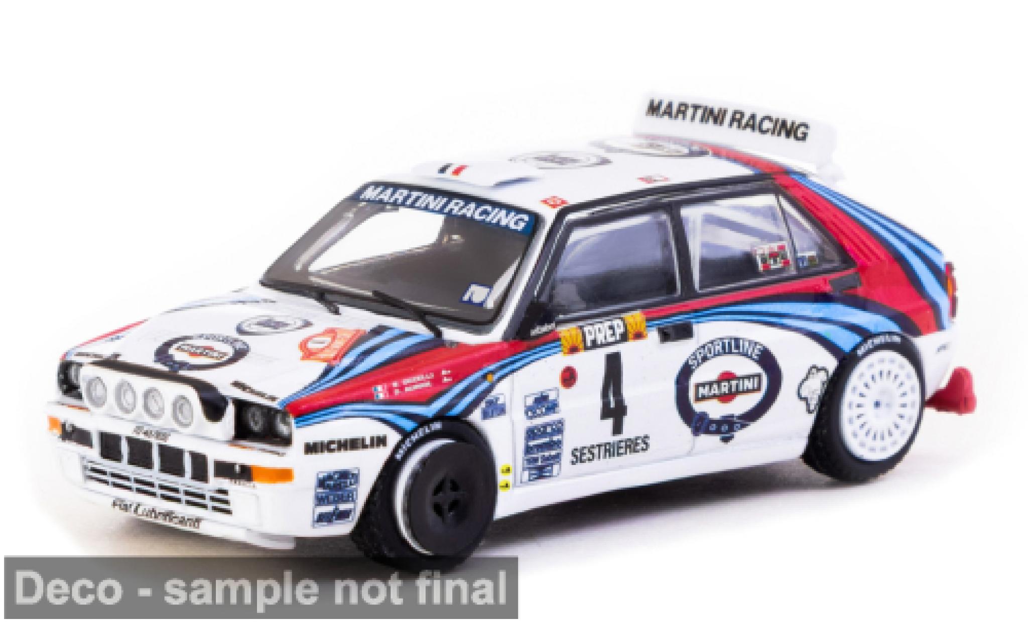 Lancia Delta 1/64 Tarmac Works HF Integrale Rally Monte Carlo 1992 #4 1:64 modelauto