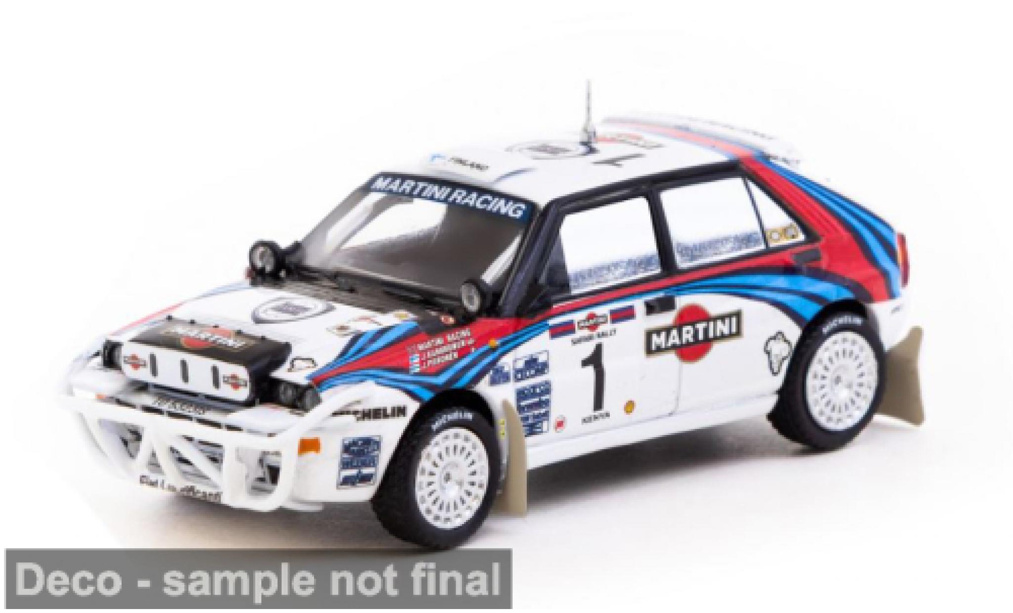 Lancia Delta 1/64 Tarmac Works HF Integrale Safari Rally 1992 Martini Racing #1 1:64 modelauto