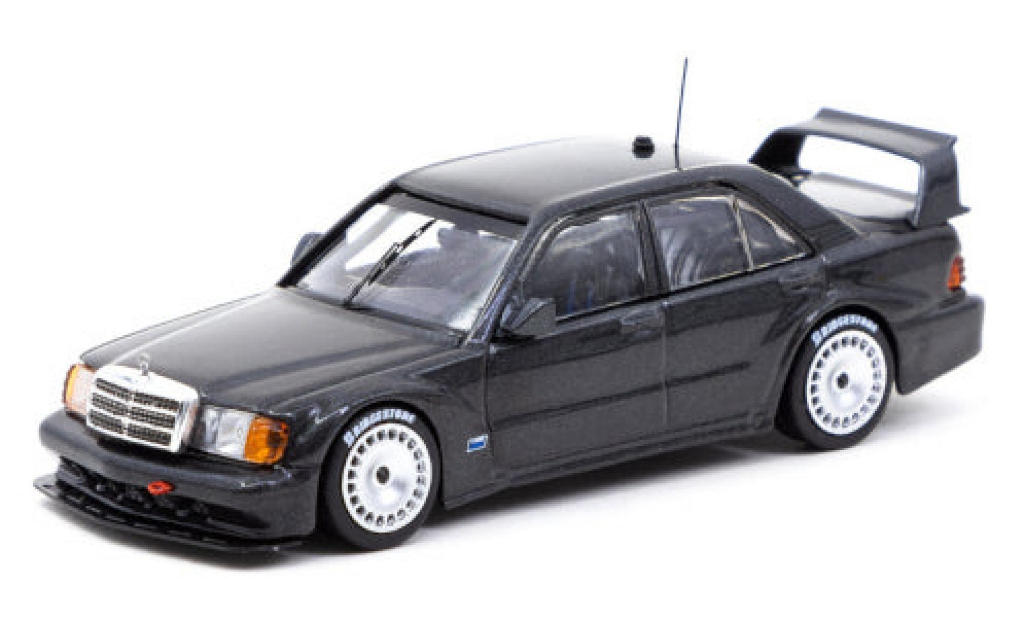 Mercedes 190 1/64 Tarmac Works E 2.5-16 Evo 2 (W201) metallic zwart modelauto
