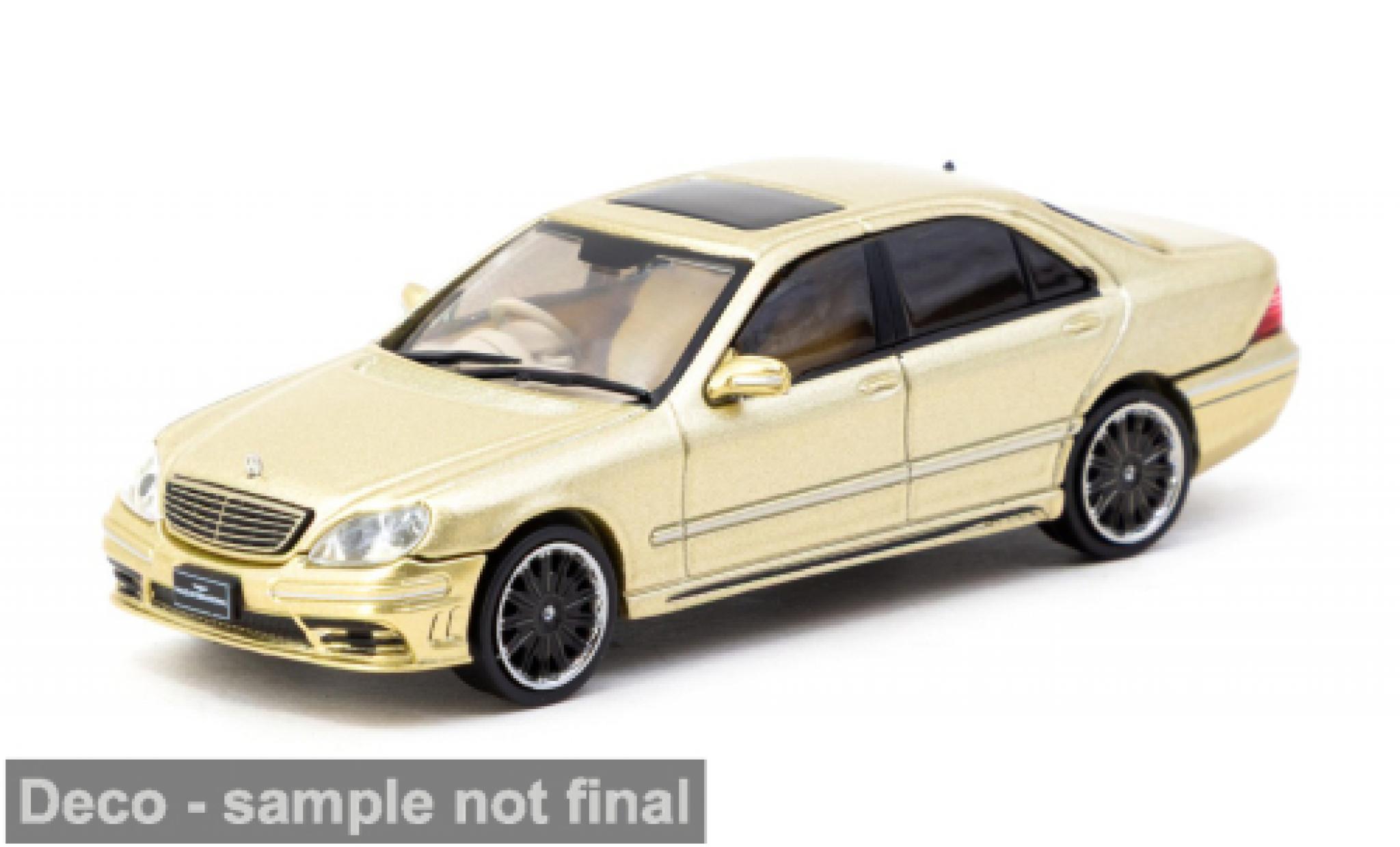 Mercedes Classe S 1/64 Tarmac Works (W220) Wald gold 1:64 modelauto