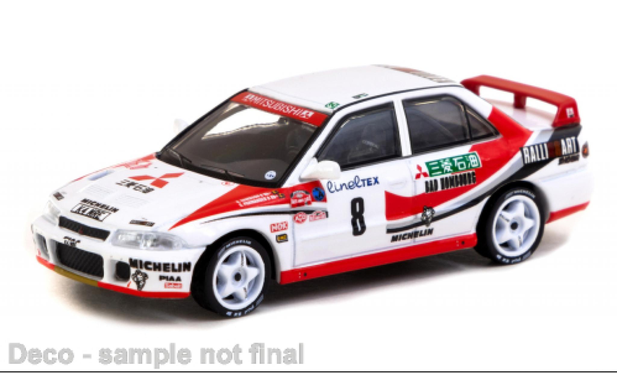 Mitsubishi Lancer 1/64 Tarmac Works Evolution I No.8 Ralliart Rallye WM Rallye Monte Carlo 1993 1:64 modelauto
