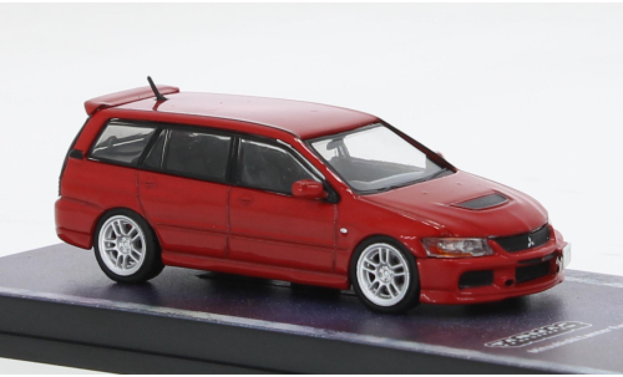Mitsubishi Lancer 1/64 Tarmac Works Evolution Wagon rood 1:64 modelauto