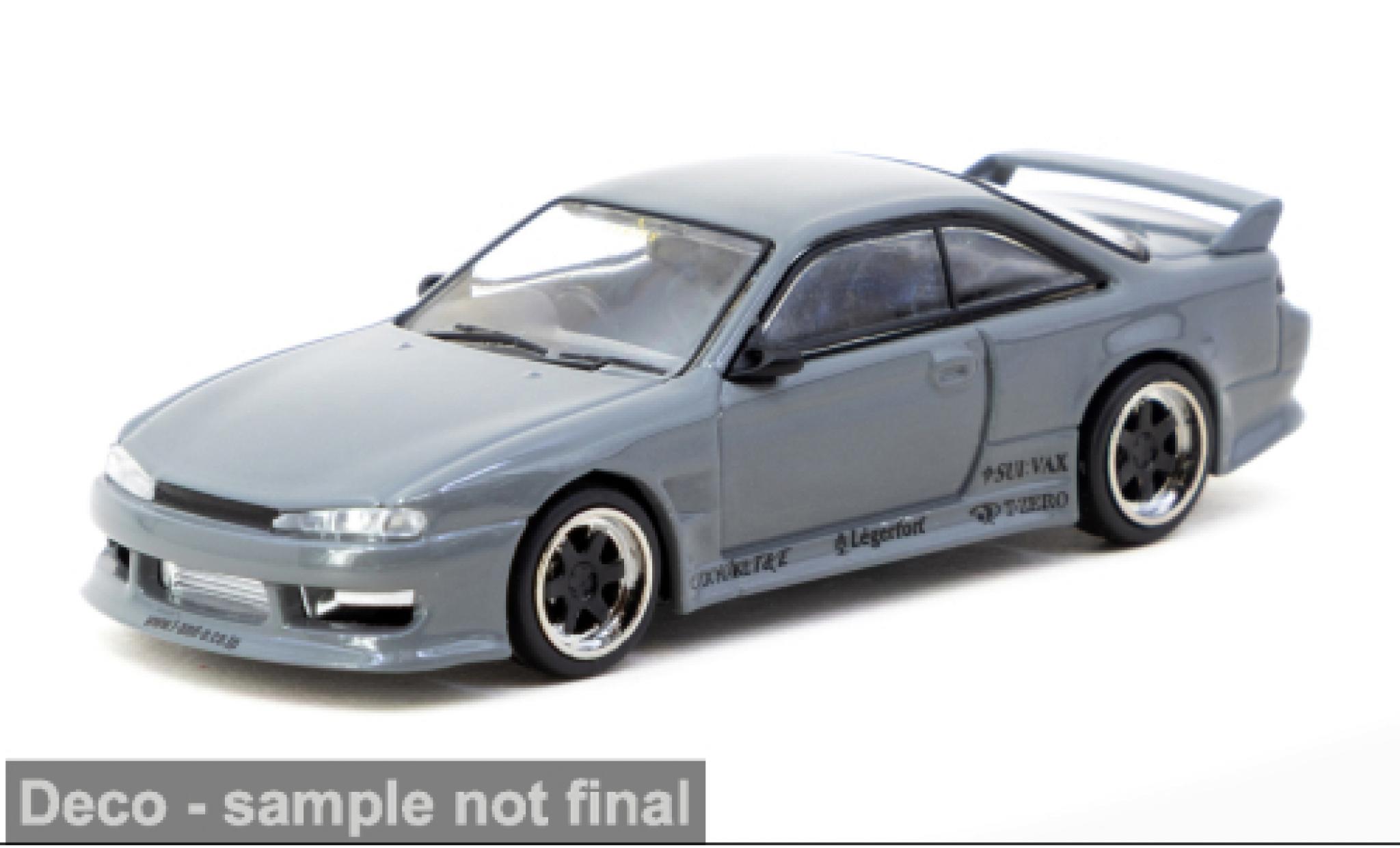 Nissan Silvia 1/64 Tarmac Works (S14) grijs 1:64 modelauto