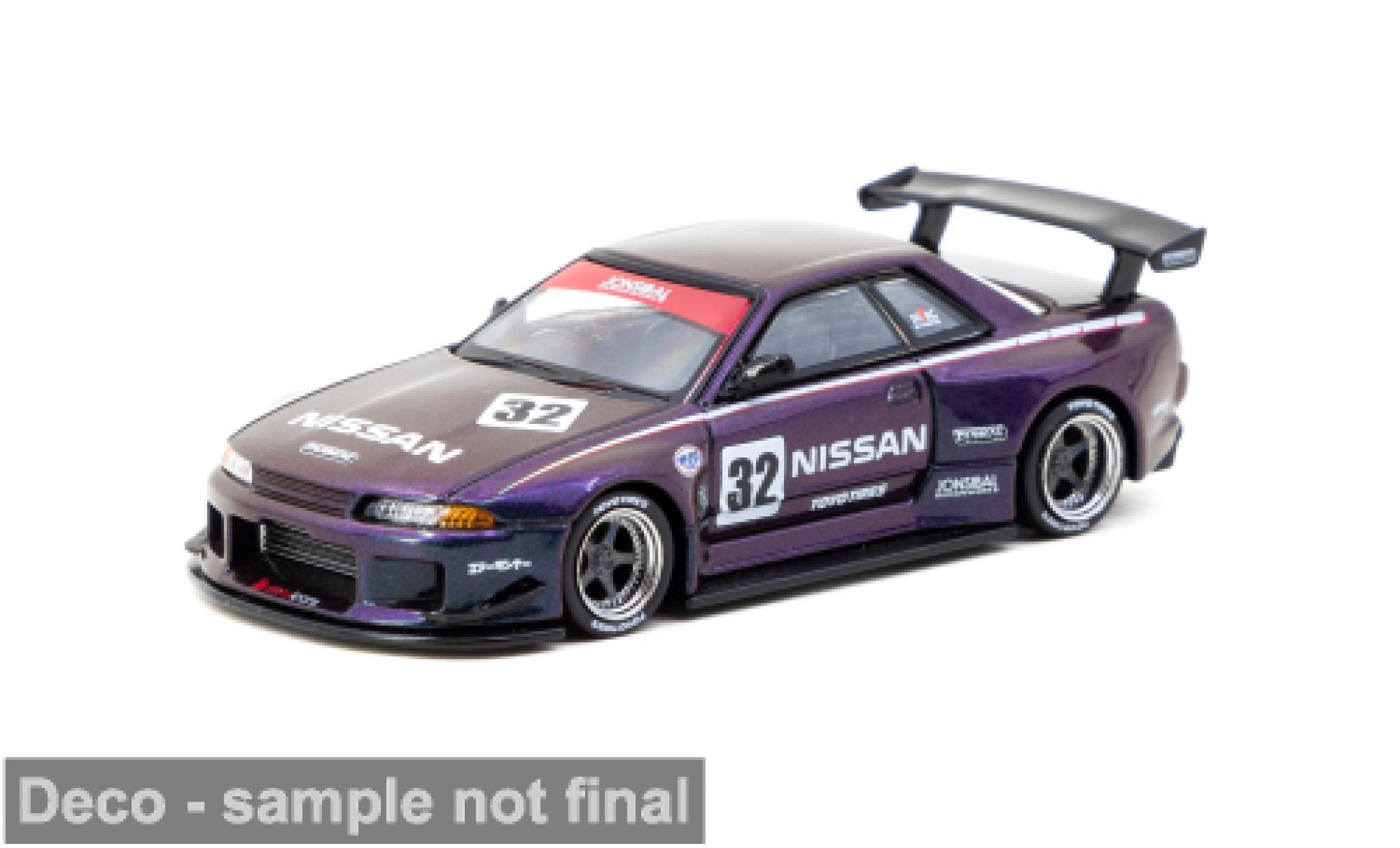 Nissan Skyline 1/64 Tarmac Works R32 GTR lila 1:64 modelauto