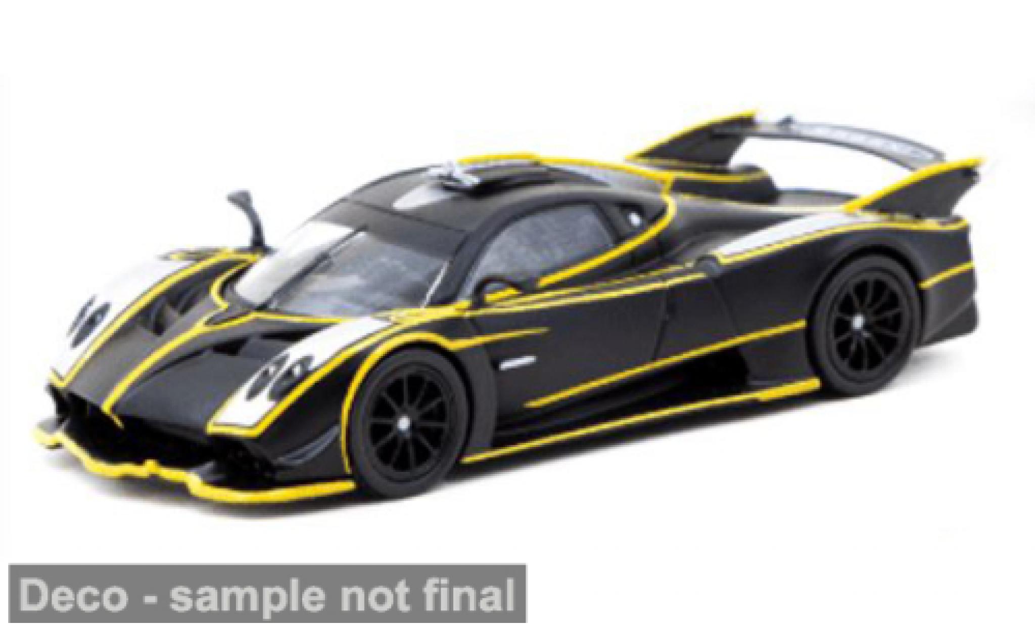 Pagani Huayra 1/64 Tarmac Works R zwart/grijs 1:64 modelauto